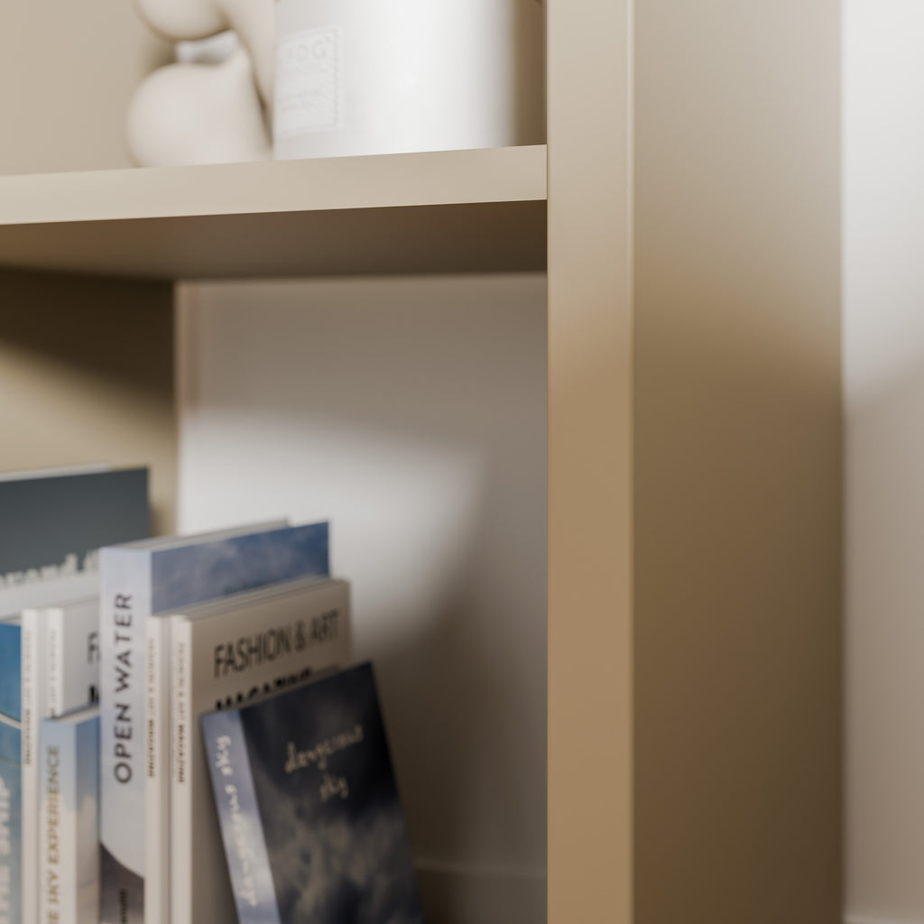 Mauro 1 Shelf Storage Unit in Taupe