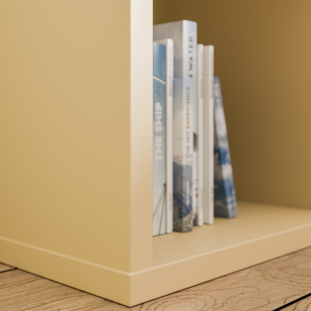 Mauro 1 Shelf Storage Unit in Yellow