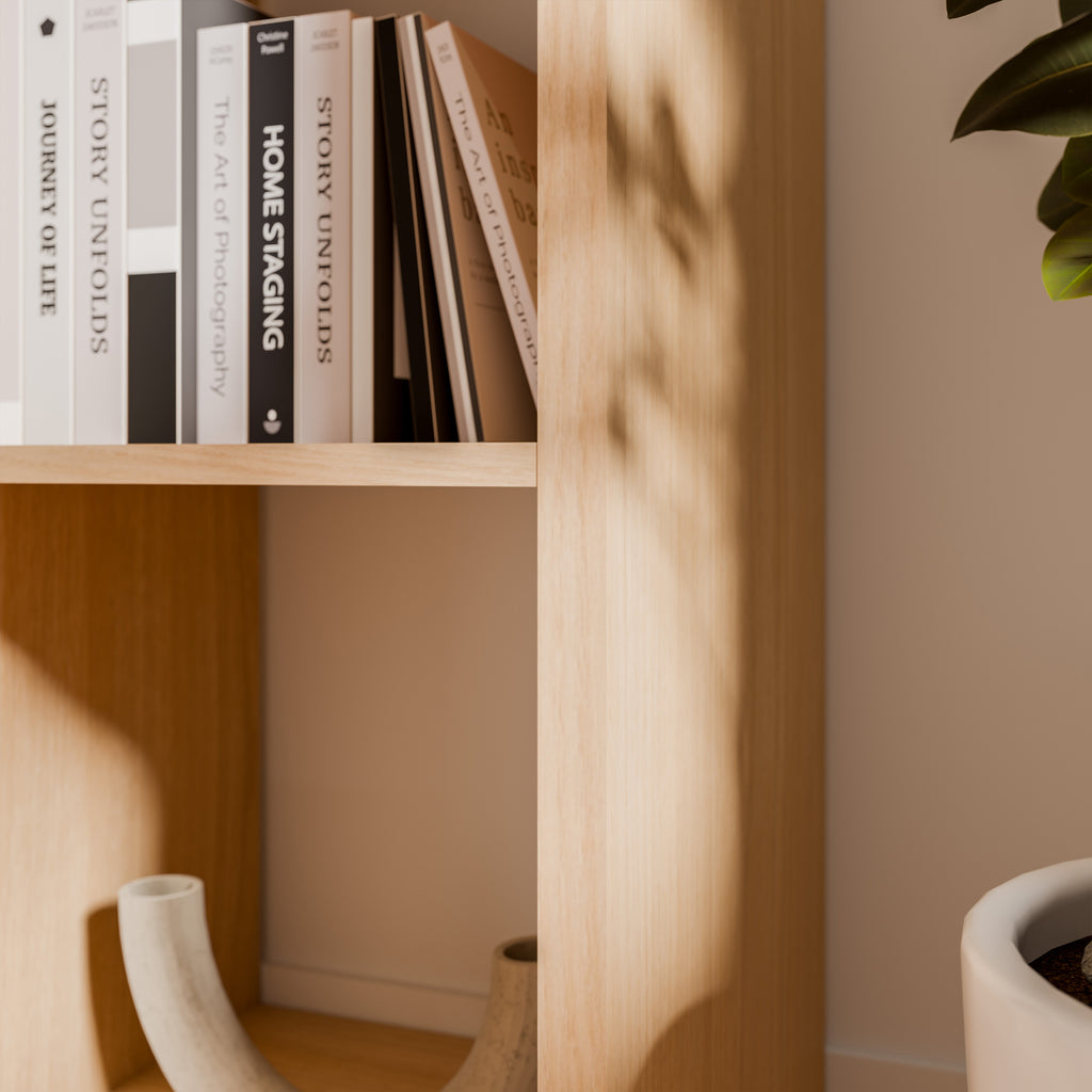 Mauro 3x3 Storage Unit in Elegancia Oak