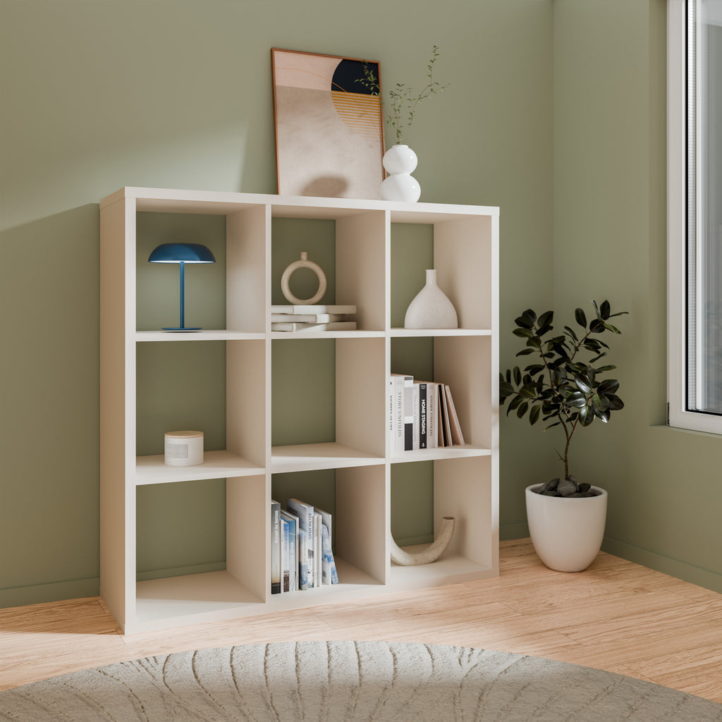 Mauro 3x3 Storage Unit in Sand