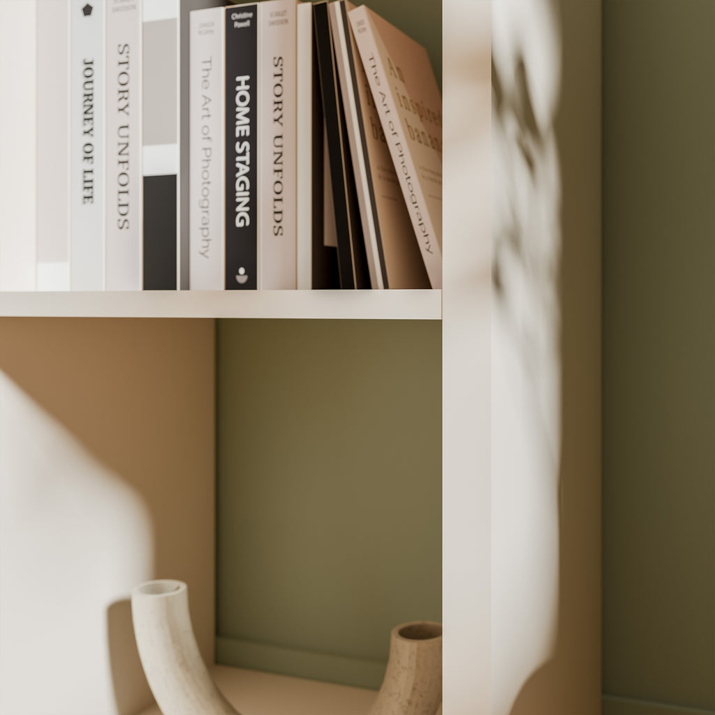 Mauro 3x3 Storage Unit in Sand