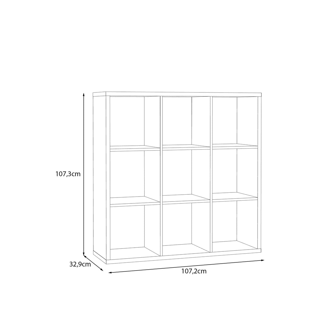 Mauro 3x3 Storage Unit in Sand
