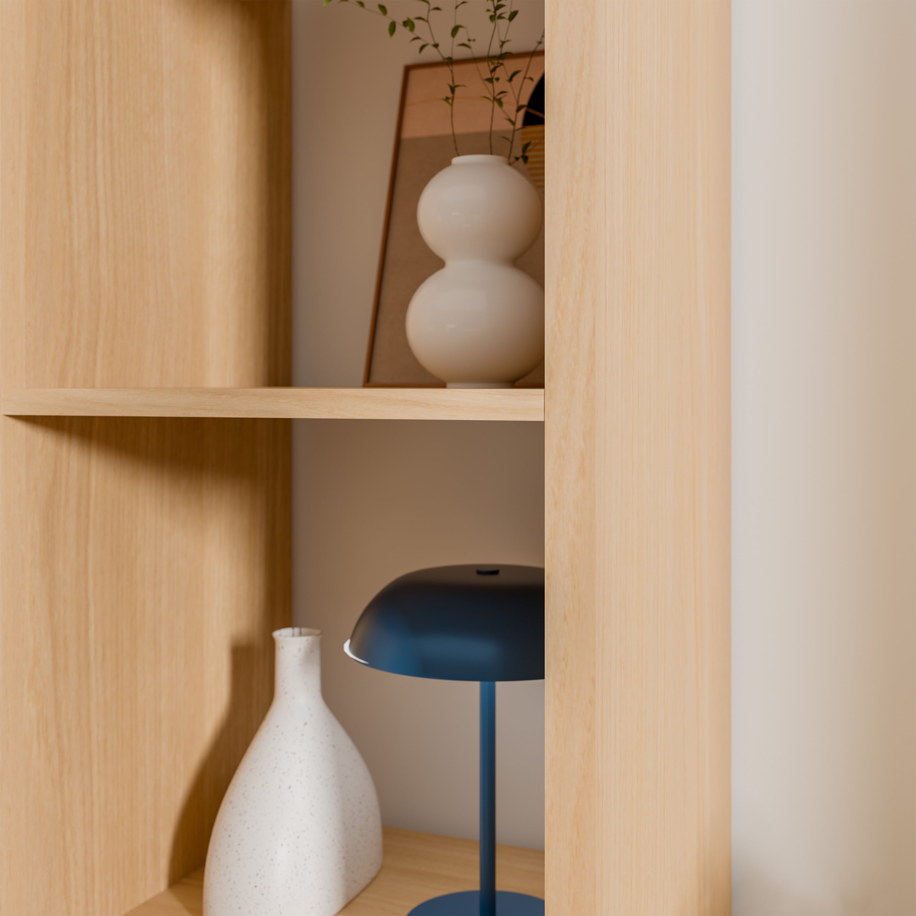 Mauro 3 Shelves Storage Unit in Elegancia Oak