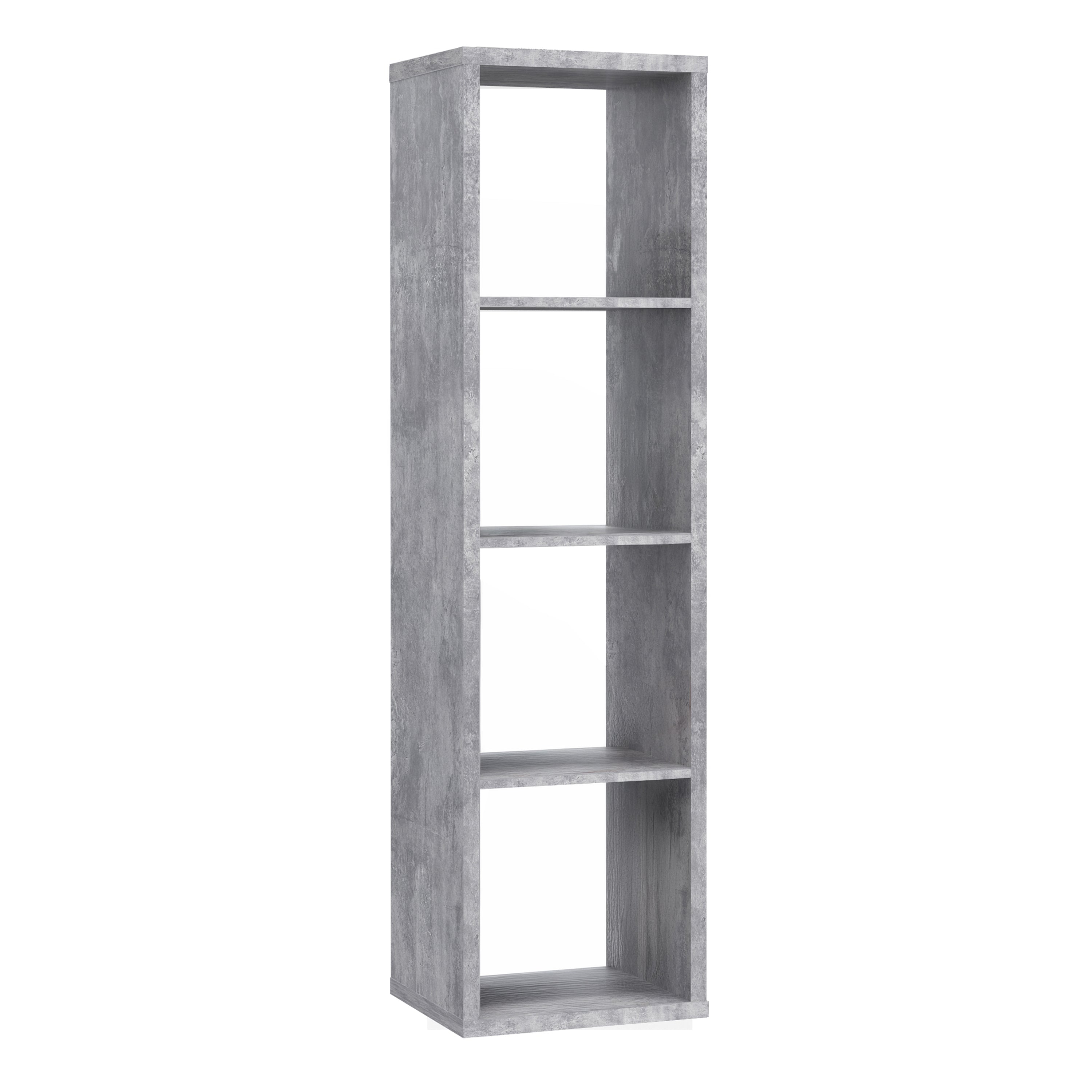 Mauro 3 Shelves Storage Unit in Concrete Grey