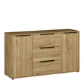 Orkney 3 Drawer Sidebaord with 2 Doors in Mauvella Oak