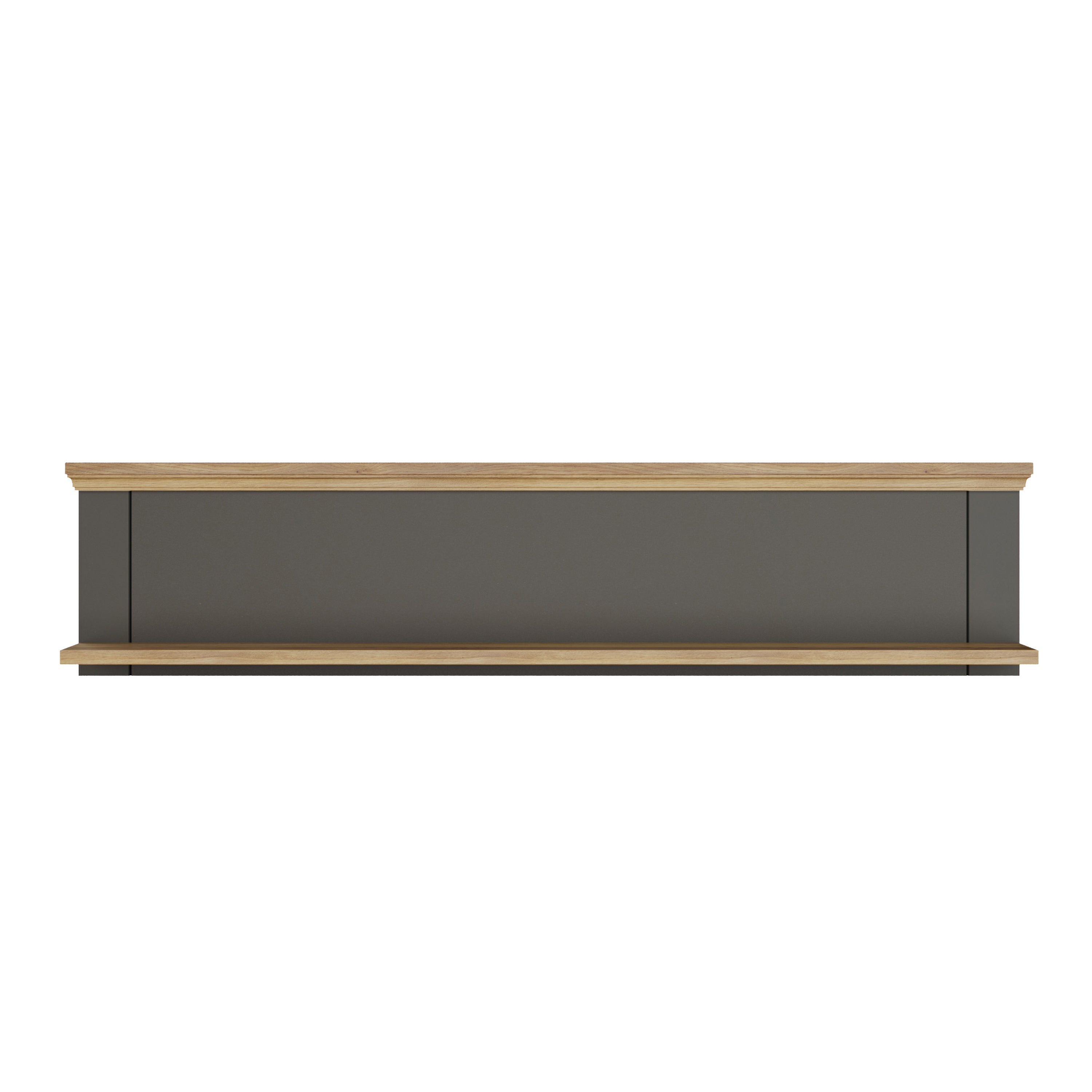Pontypool Wall Shelf in Grey and Mauvella Oak