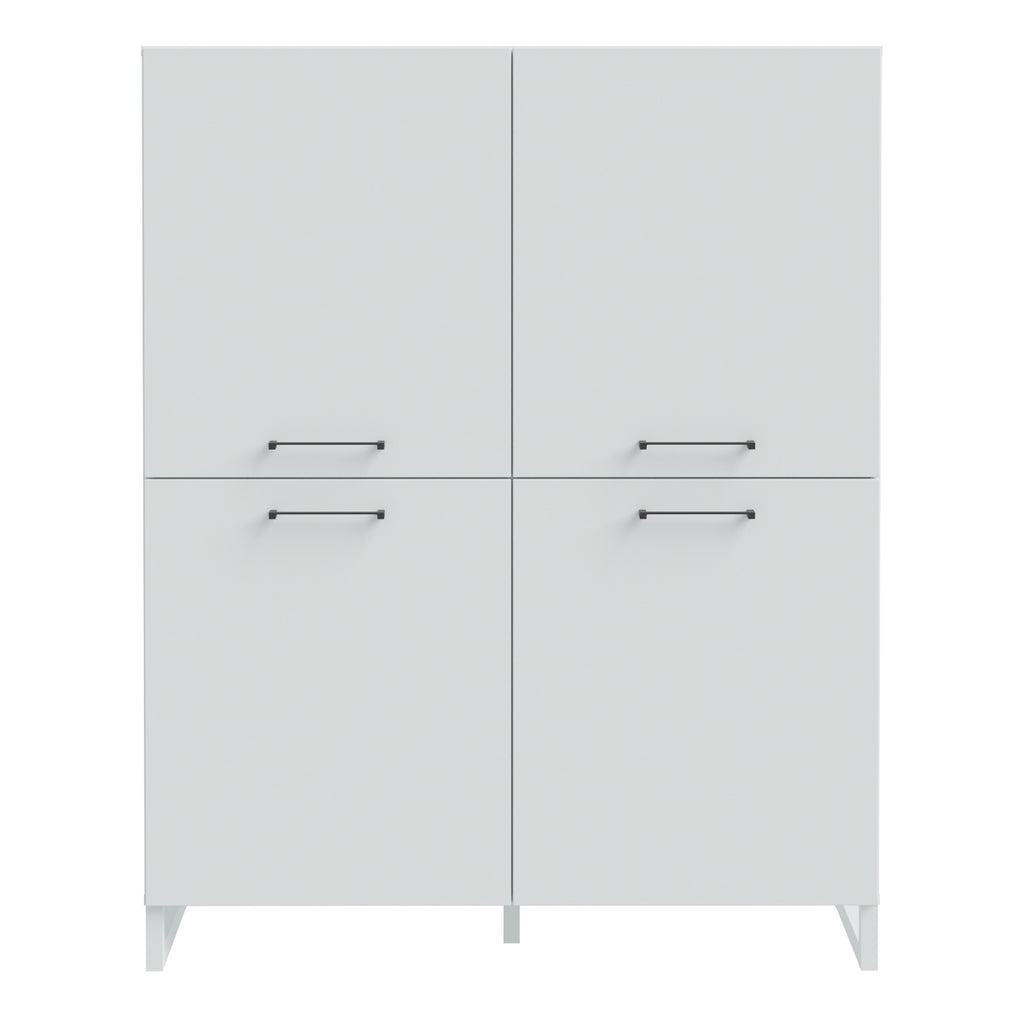 Sali 4 Door Highboard in Light Grey