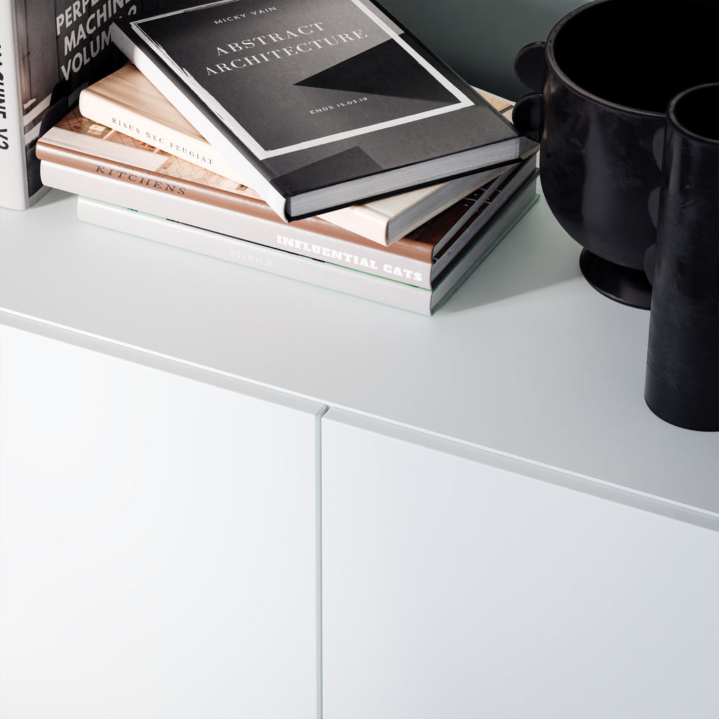 Sali 4 Door Highboard in Light Grey