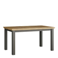 Pontypool Rectangular Dining Table 150x90cm in Wolfram Grey and Mauvella Oak