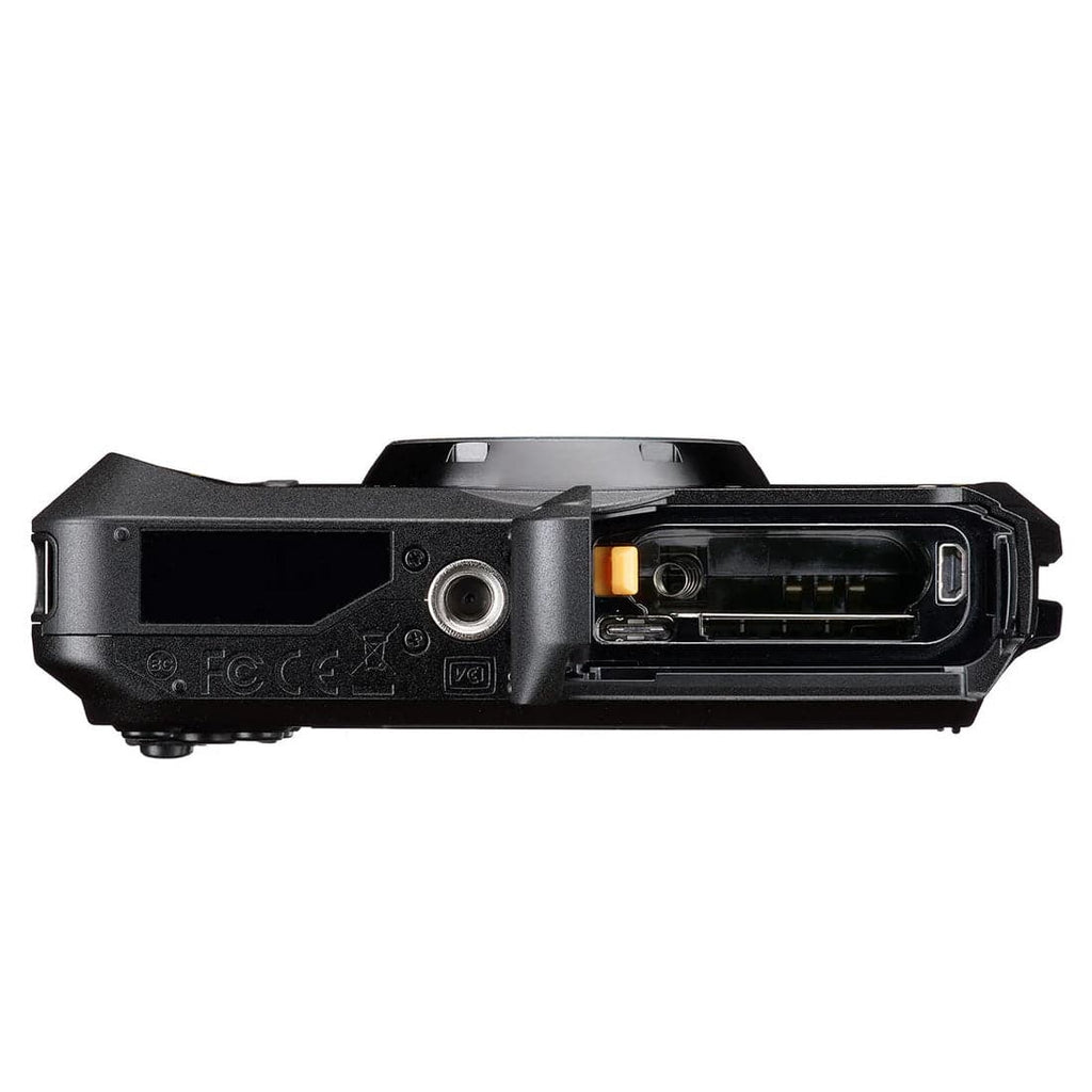 Pentax WG-8 20MP 5x Zoom Tough Compact Camera - Black
