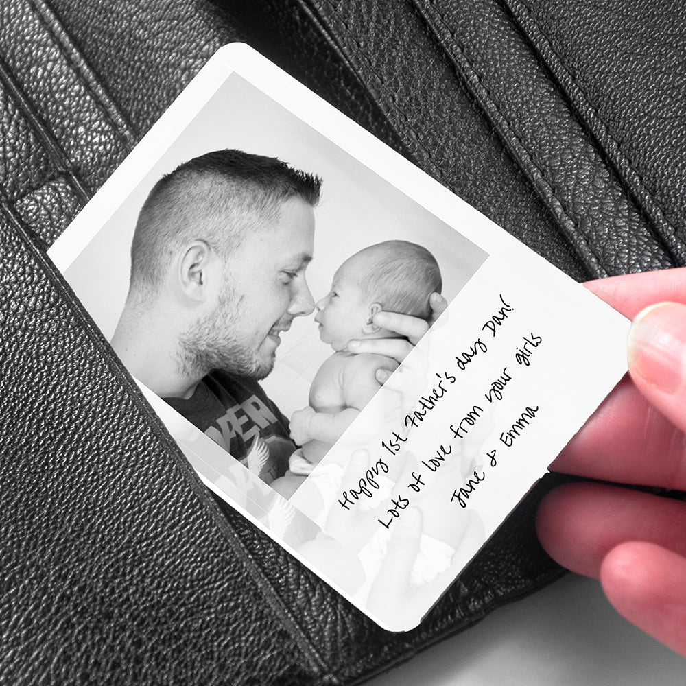 Personalised Dad's Photo Wallet Keepsake