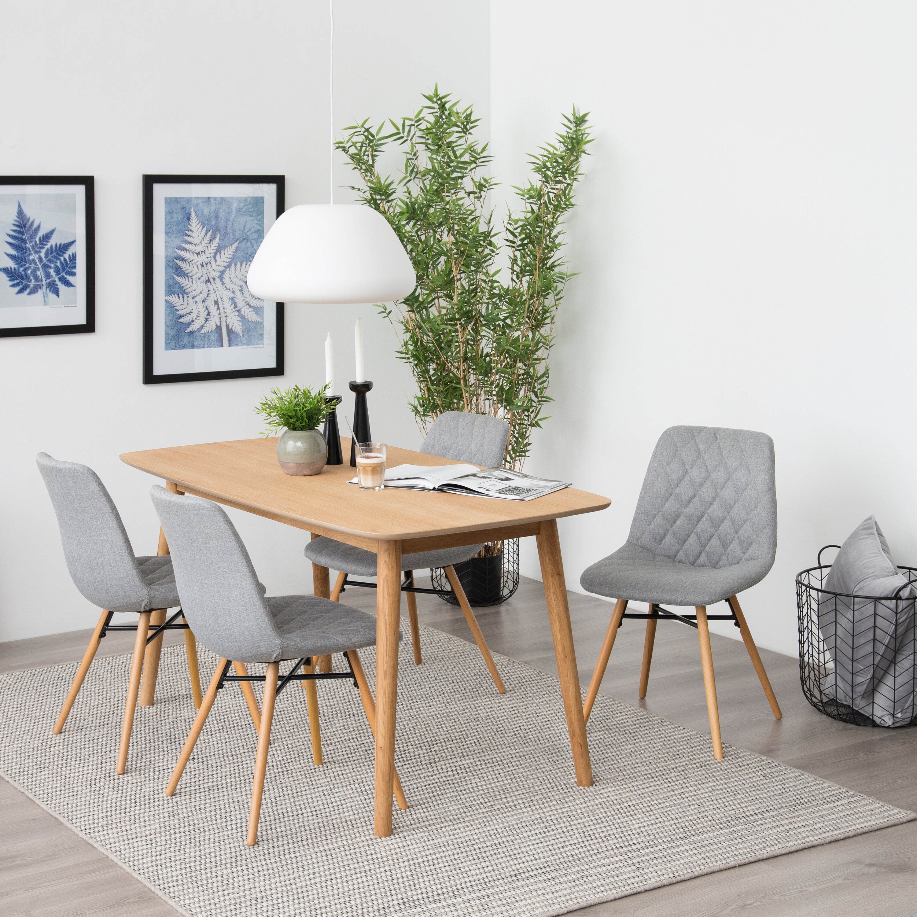 Nagano Rectangular Dining Table in Oak 150x80cm