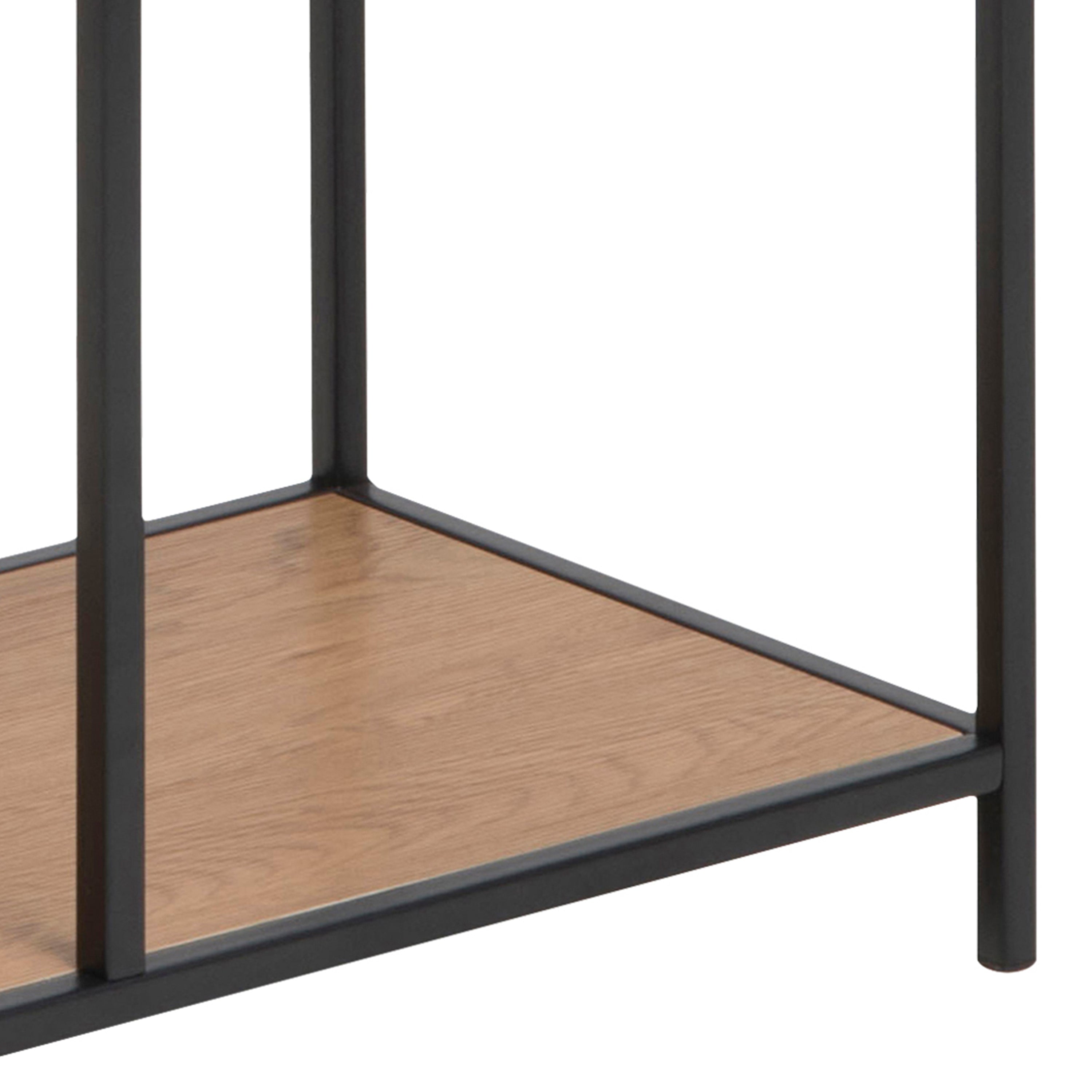 Seaford Wide Grey Steel Bookcase With 4 Grey Melamine Shelves