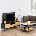 Seaford Wide Grey Steel Bookcase With 4 Grey Melamine Shelves