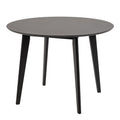 Roxby Round Dining Table in Black 105cm