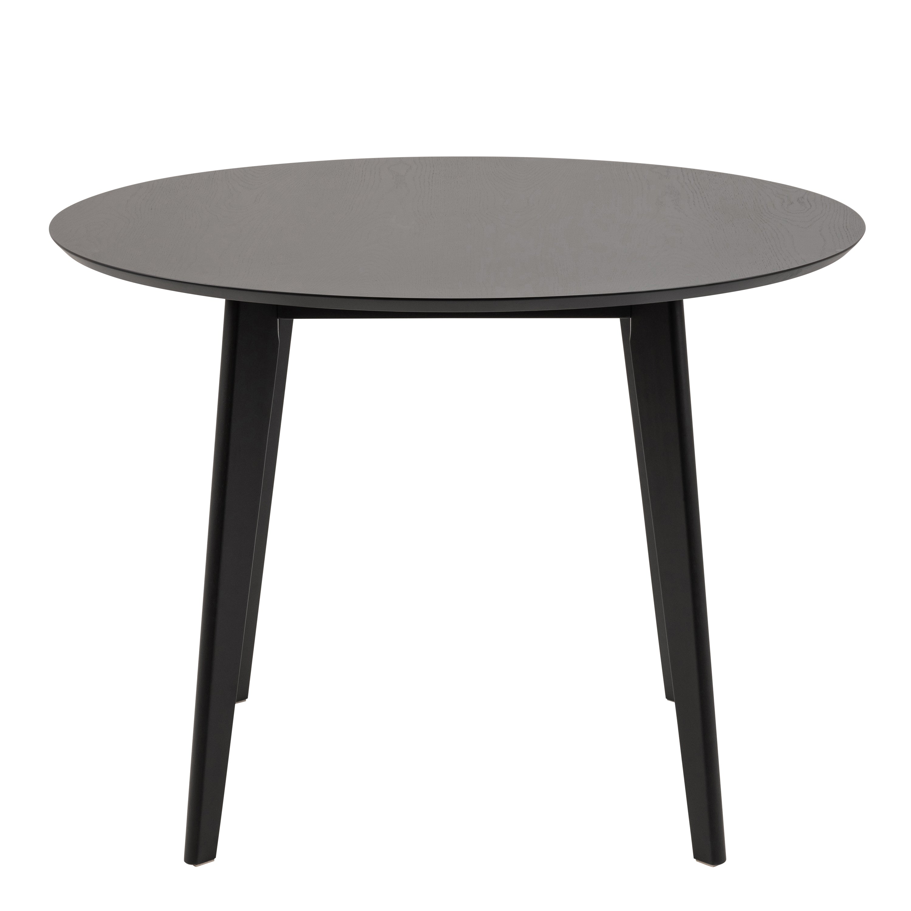 Roxby Round Dining Table in Black 105cm