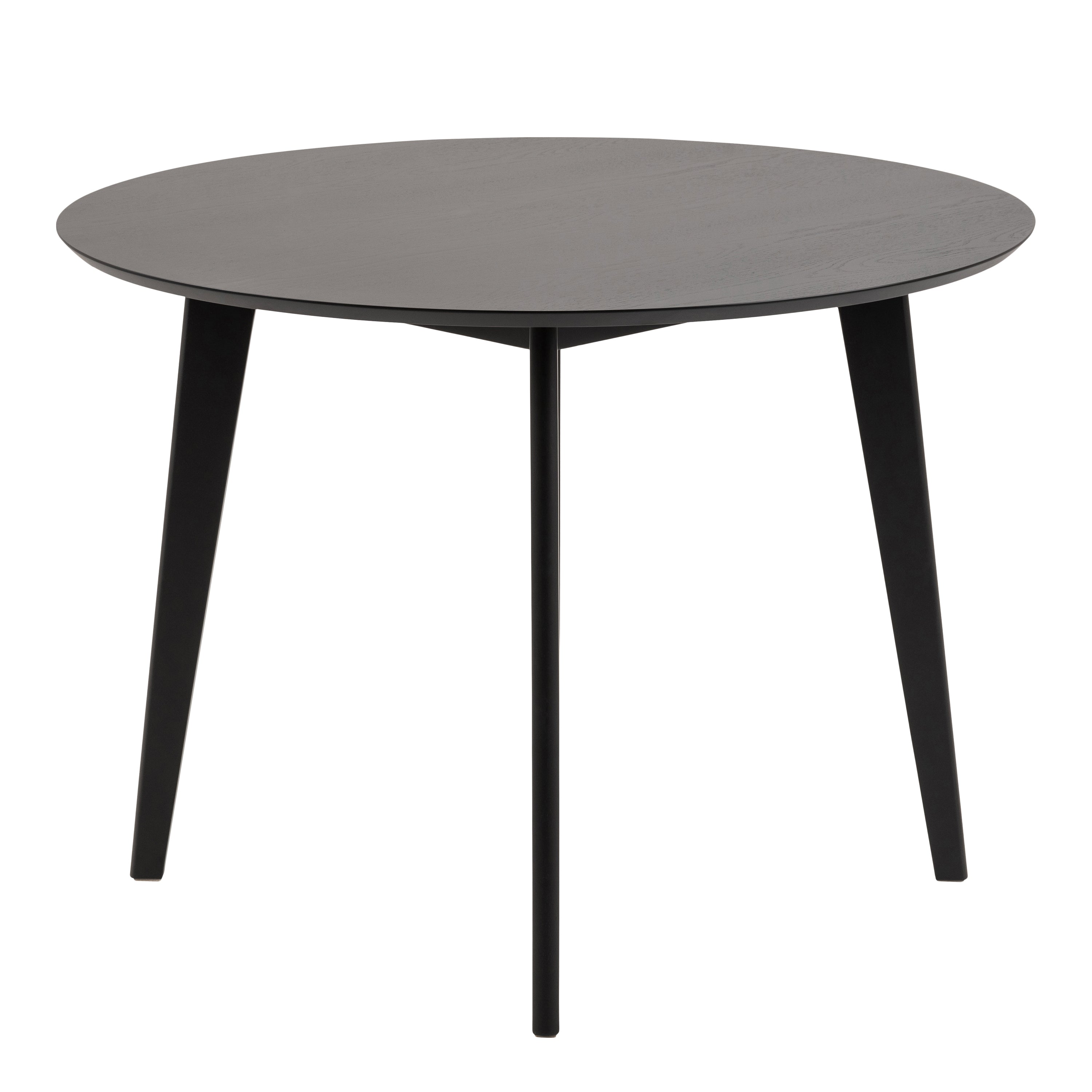 Roxby Round Dining Table in Black 105cm