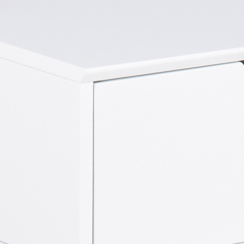 Mitra 1 Drawer Bedside Table in White