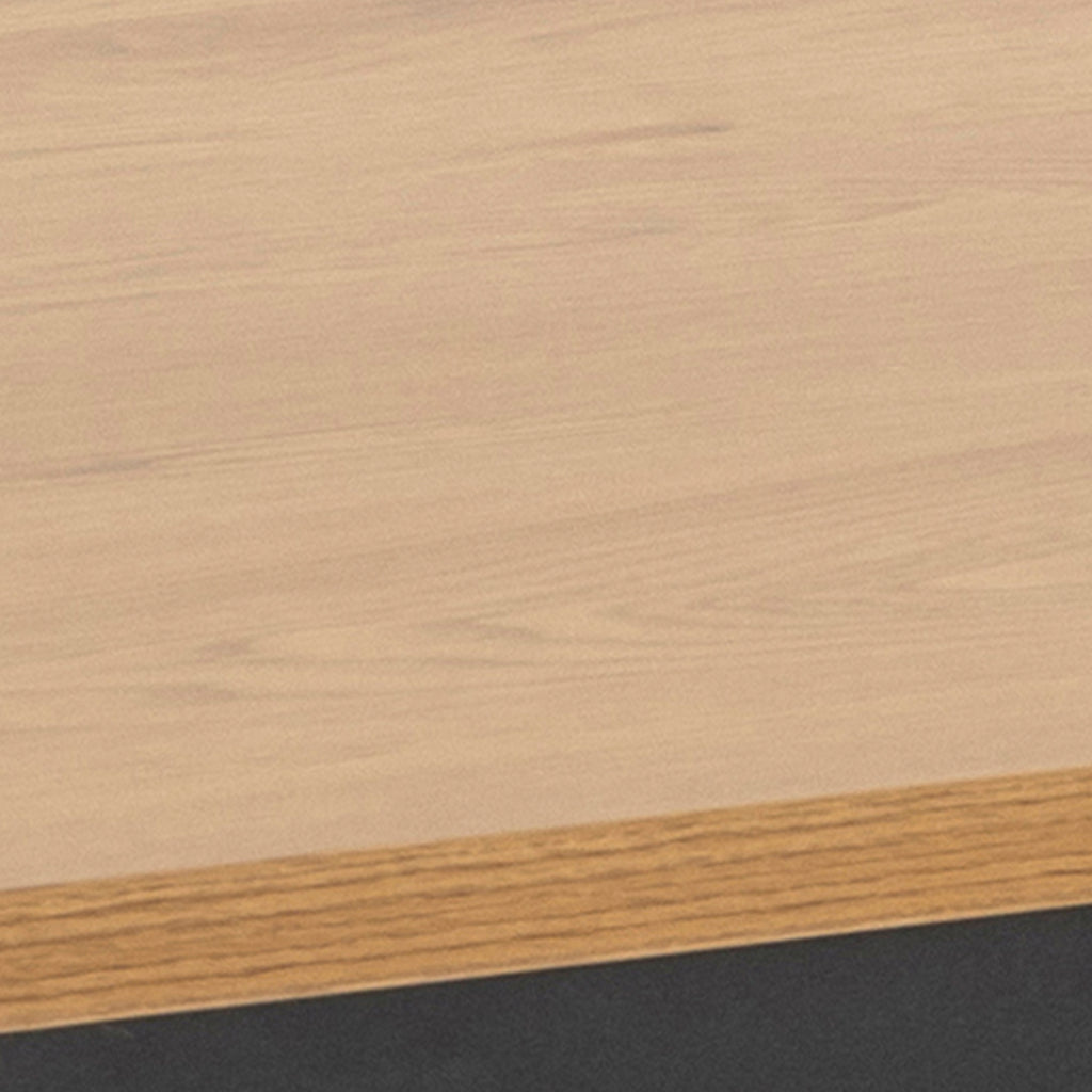 Seaford Dining Table in Black & Oak 160x80cm