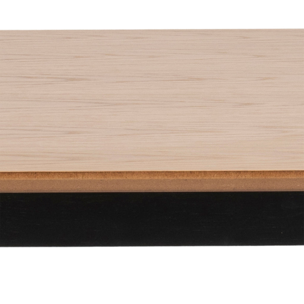 Roxby Dining Table in Oak & Black 120x80cm