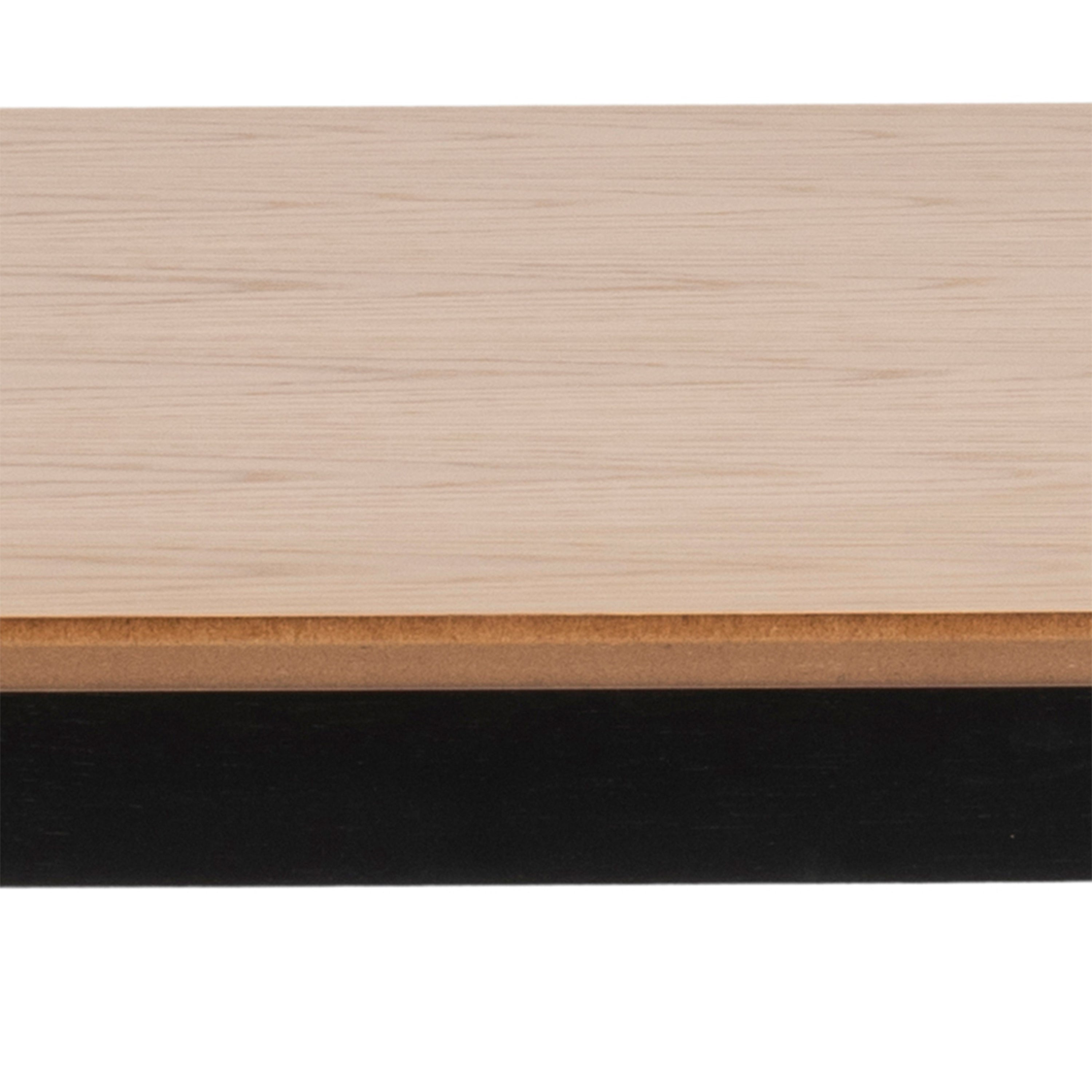 Roxby Dining Table in Oak & Black 120x80cm