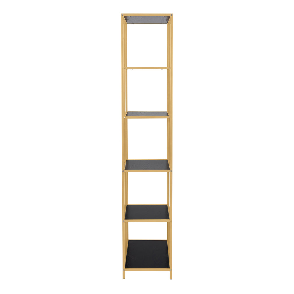 Seaford Wide Grey Steel Bookcase With 4 Grey Melamine Shelves