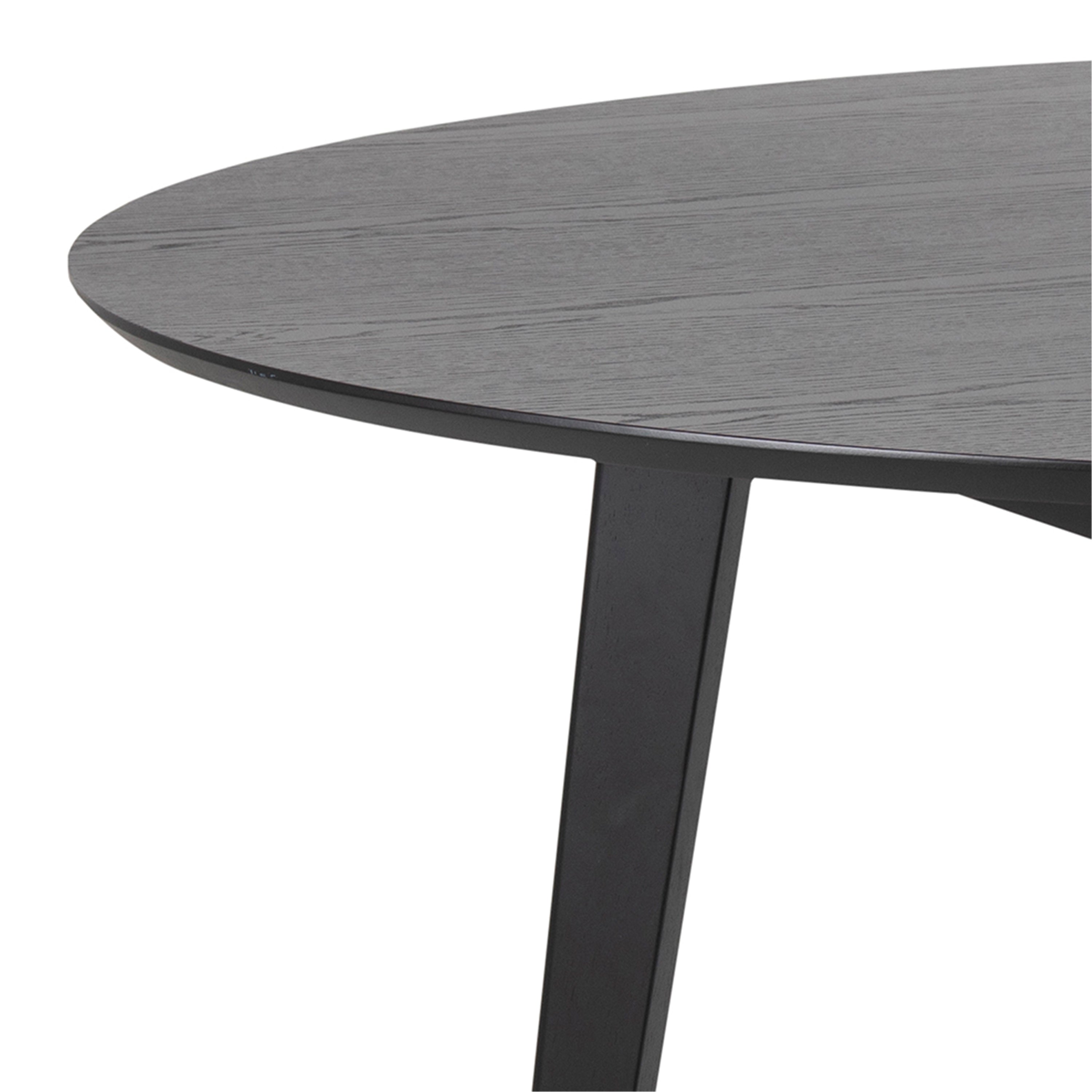 Roxby Round Dining Table in Black 140cm