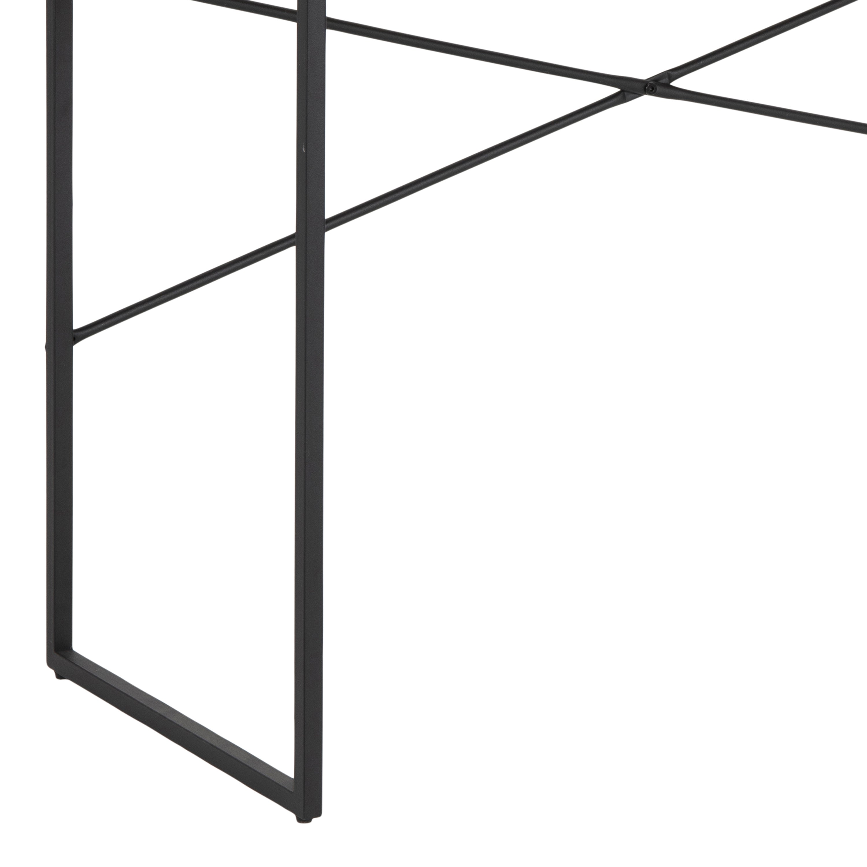 Seaford Wide Grey Steel Bookcase With 4 Grey Melamine Shelves