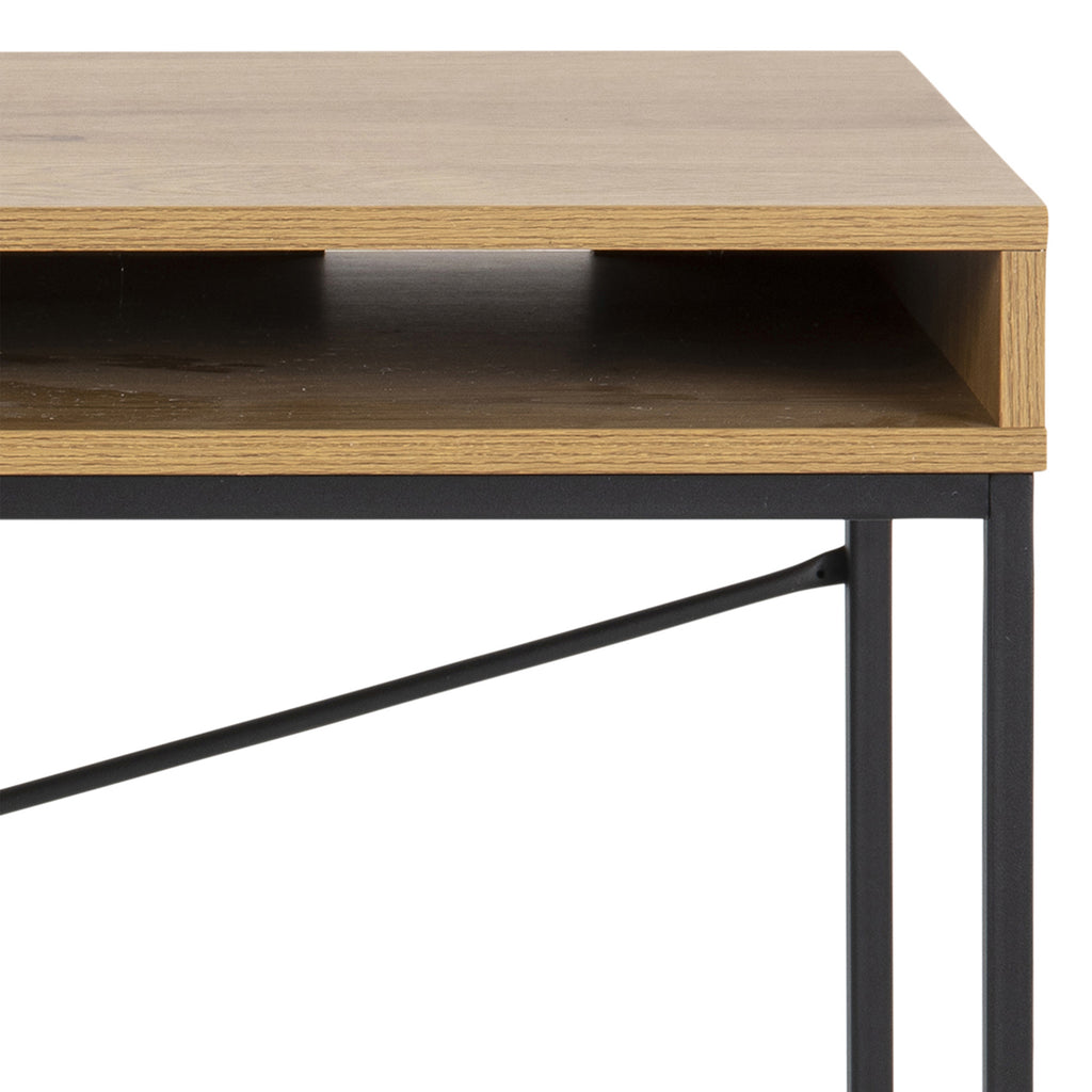 Seaford Wide Grey Steel Bookcase With 4 Grey Melamine Shelves