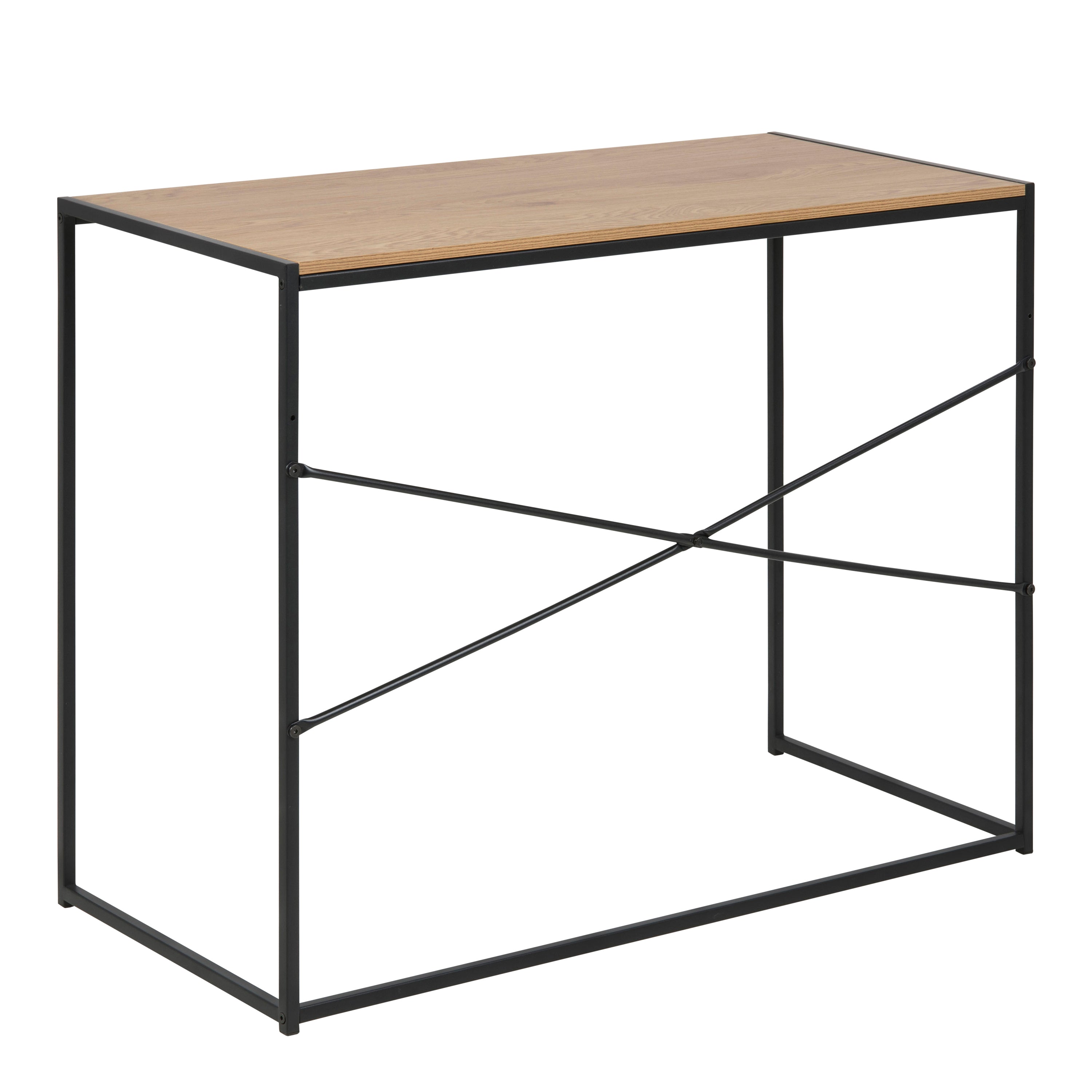 Seaford Wide Grey Steel Bookcase With 4 Grey Melamine Shelves