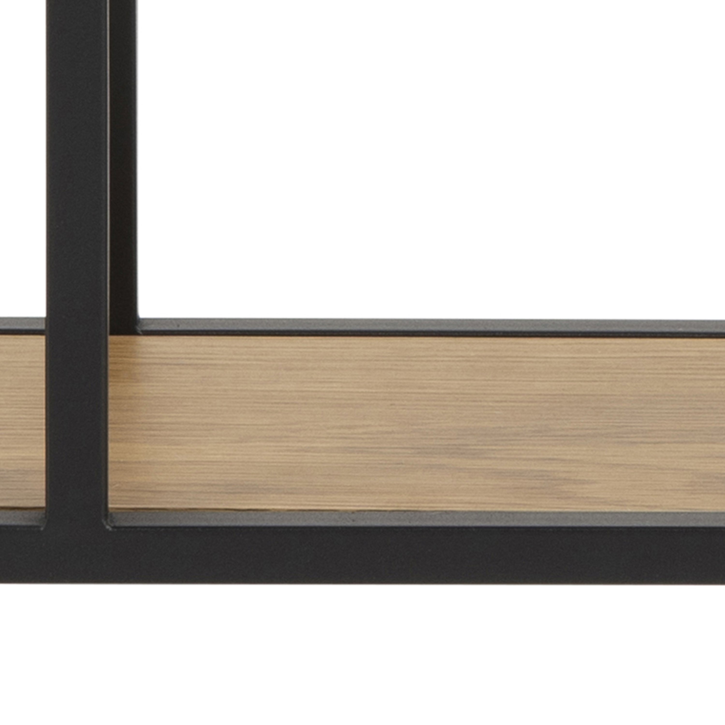 Seaford Wide Grey Steel Bookcase With 4 Grey Melamine Shelves