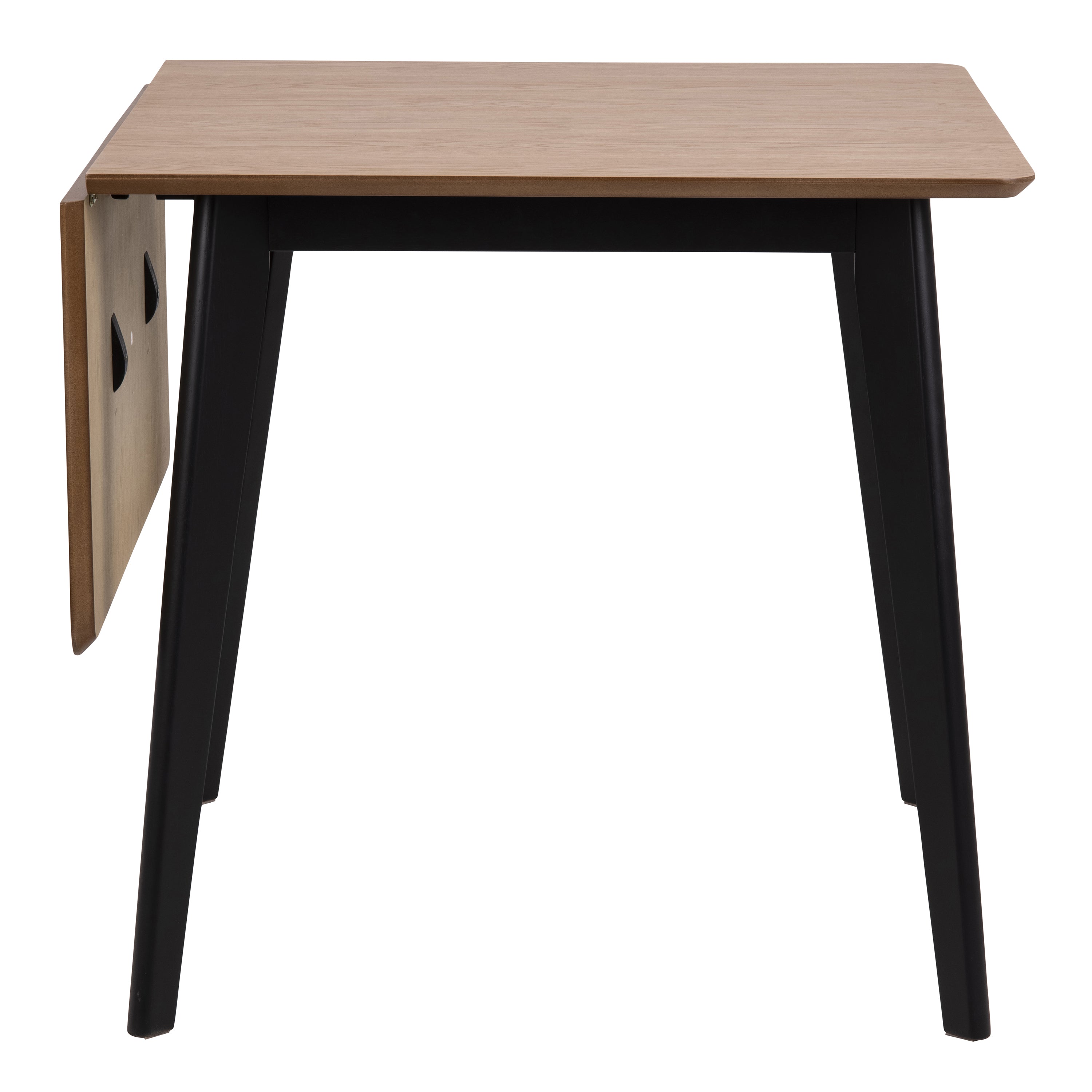Roxby Extending Dining Table 120x80cm in Oak & Black