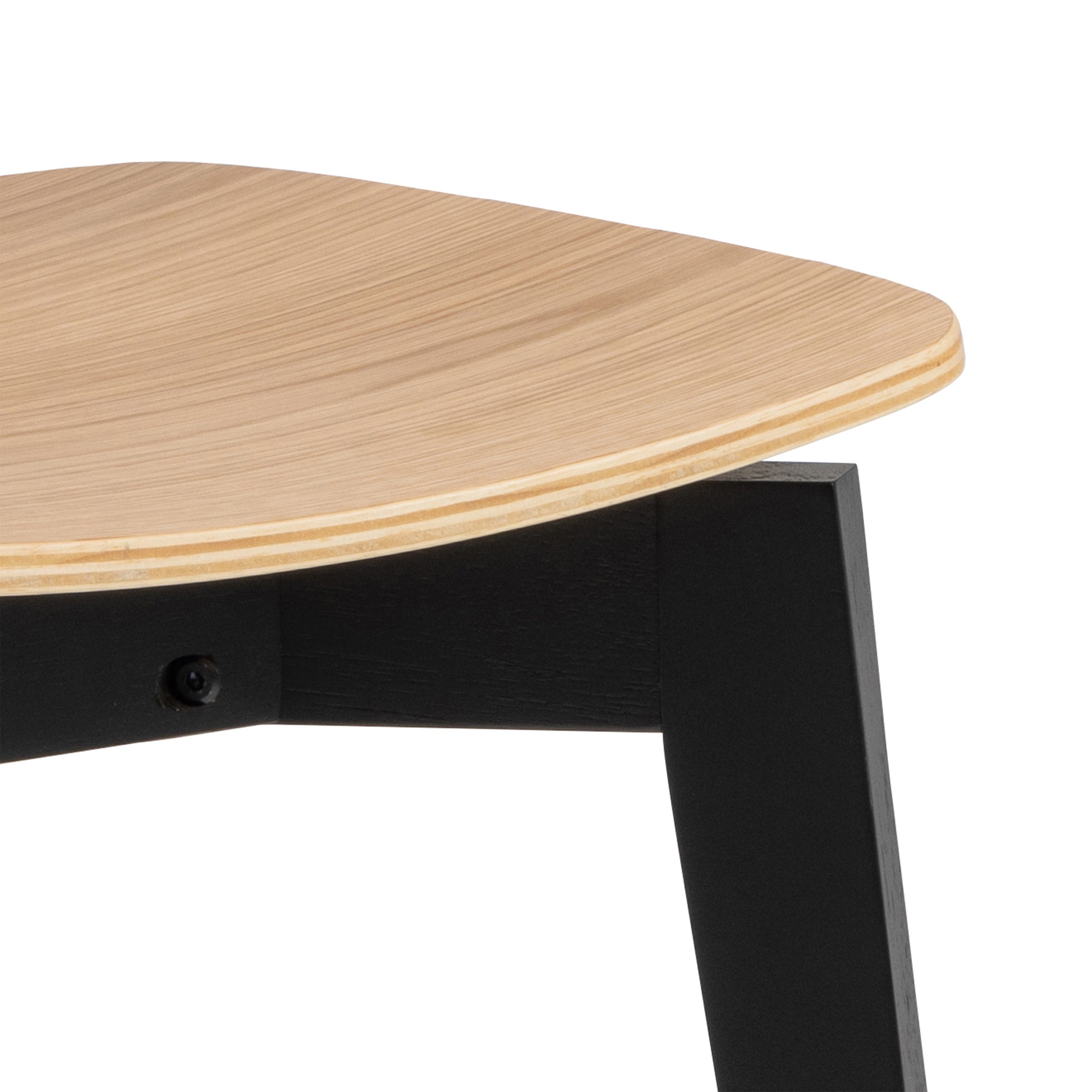 Roxby Extending Dining Table 120x80cm in Oak & Black includes 2 Roxby Dining Chairs in Black and Oak