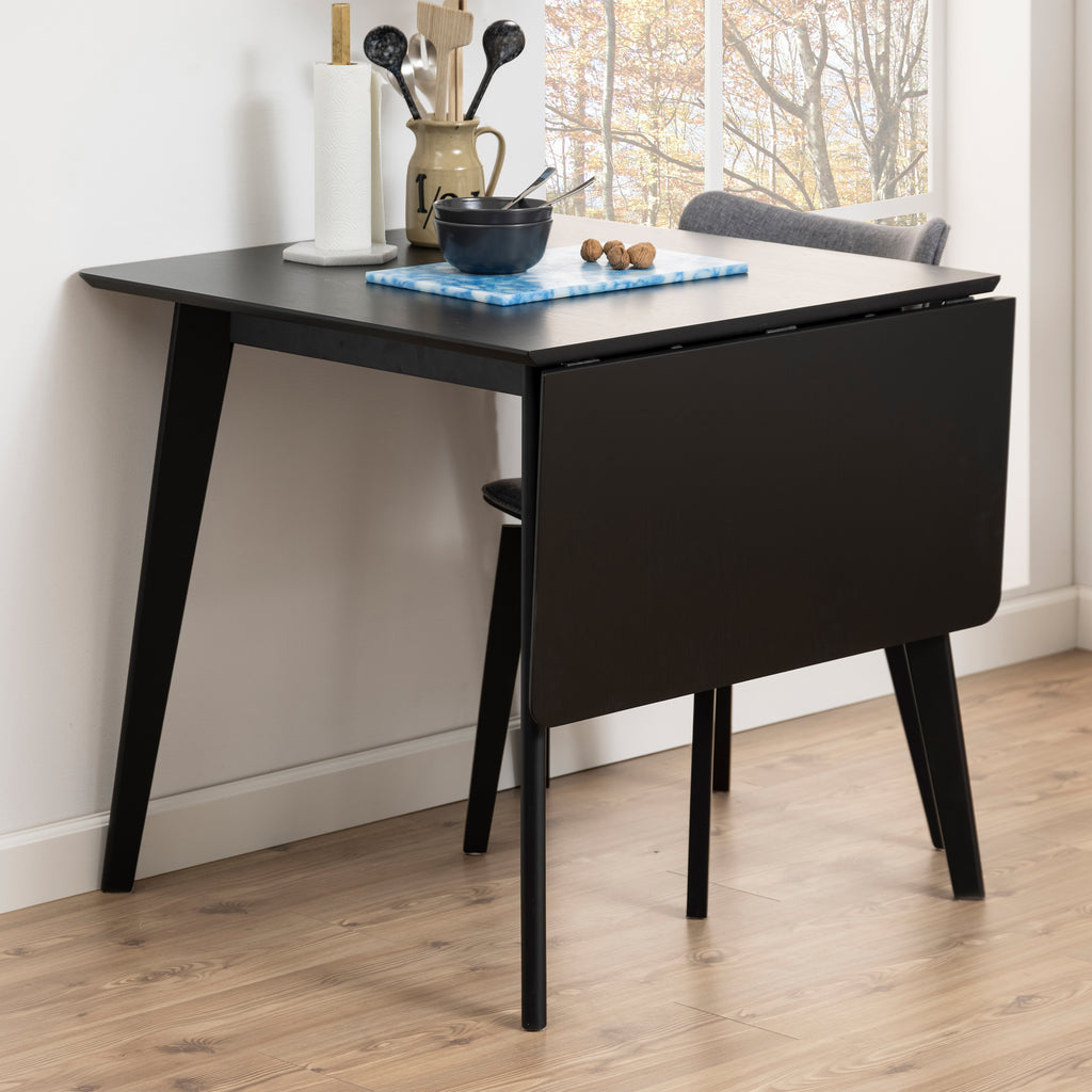 Roxby Extending Dining Table 120x80cm in Black