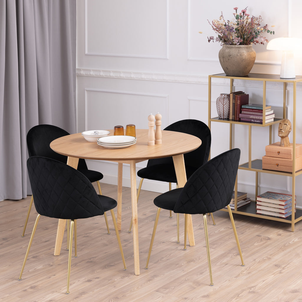 Roxby Round Dining Table in Oak 105cm