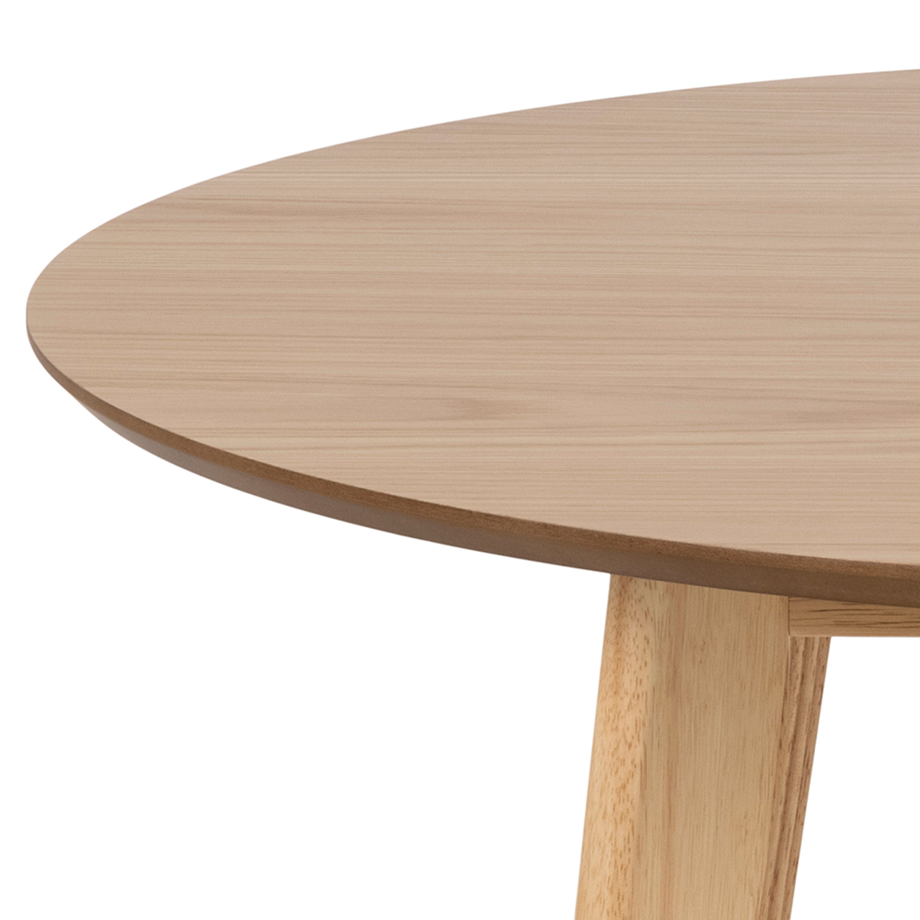Roxby Round Dining Table in Oak 105cm