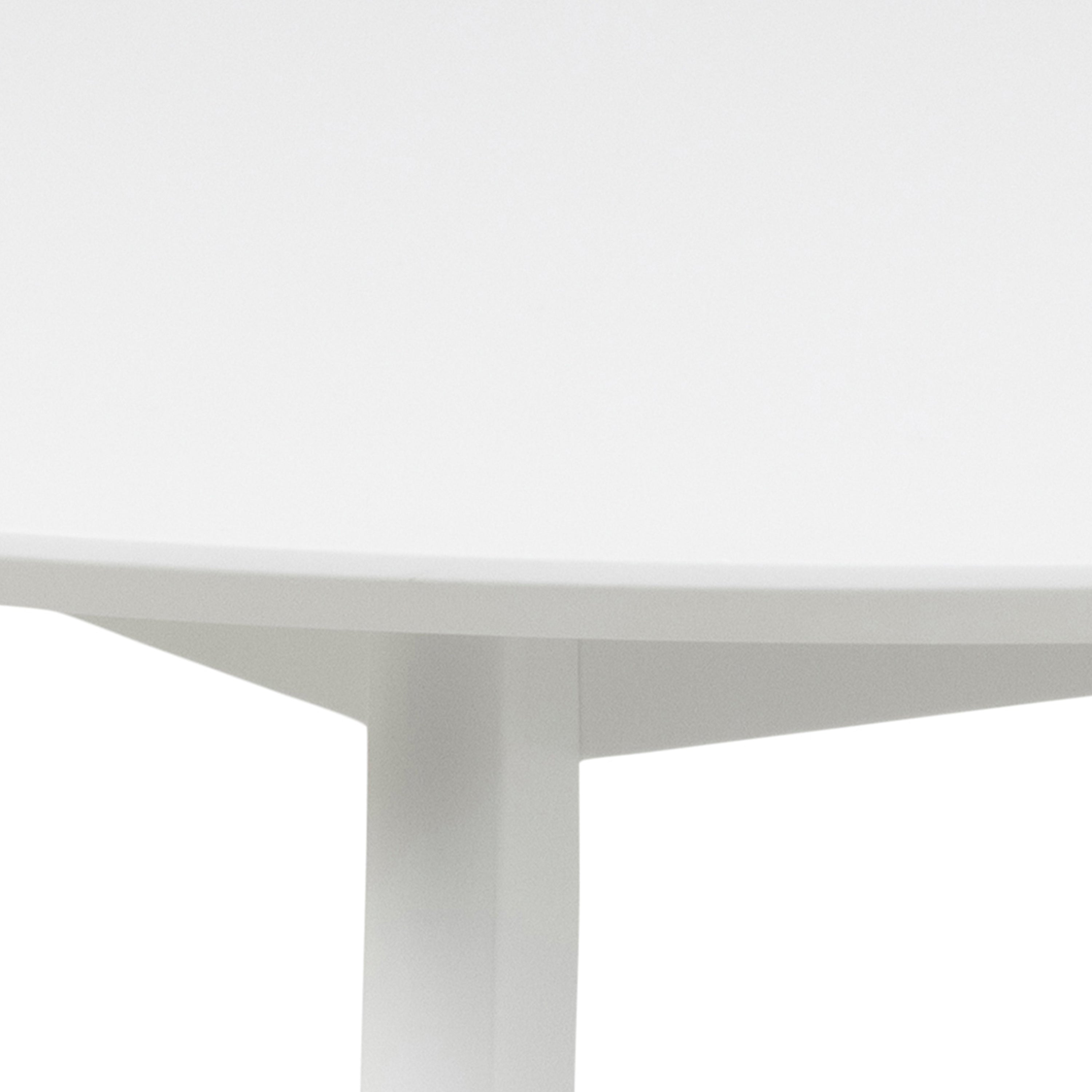 Roxby Round Dining Table in White 105cm