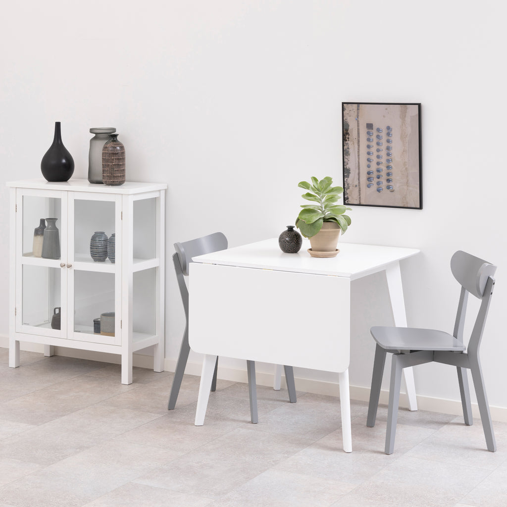 Roxby Square Dining Table in White 120x80cm