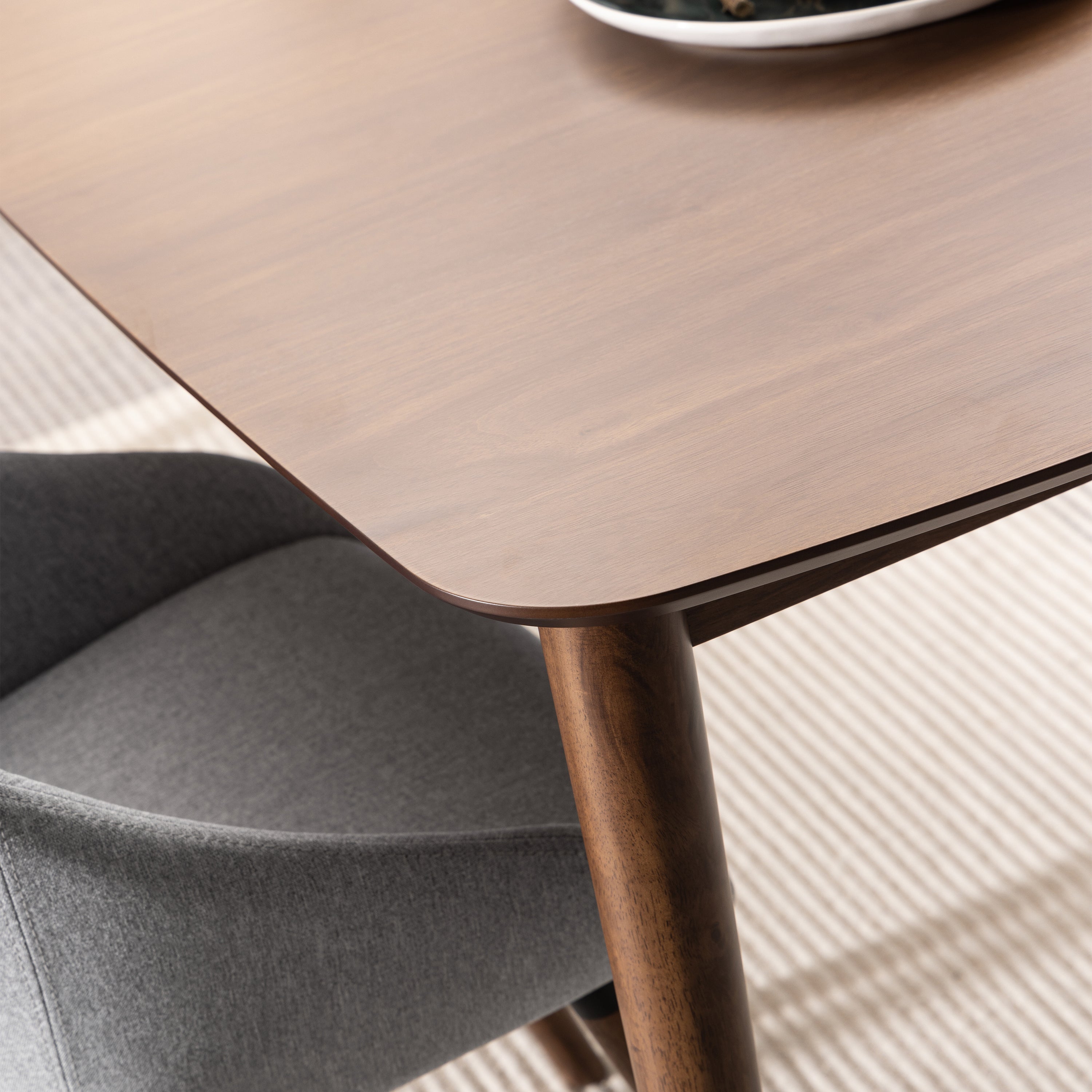Montreux Rectangular Extending Dining Table in Walnut 180-219 cm