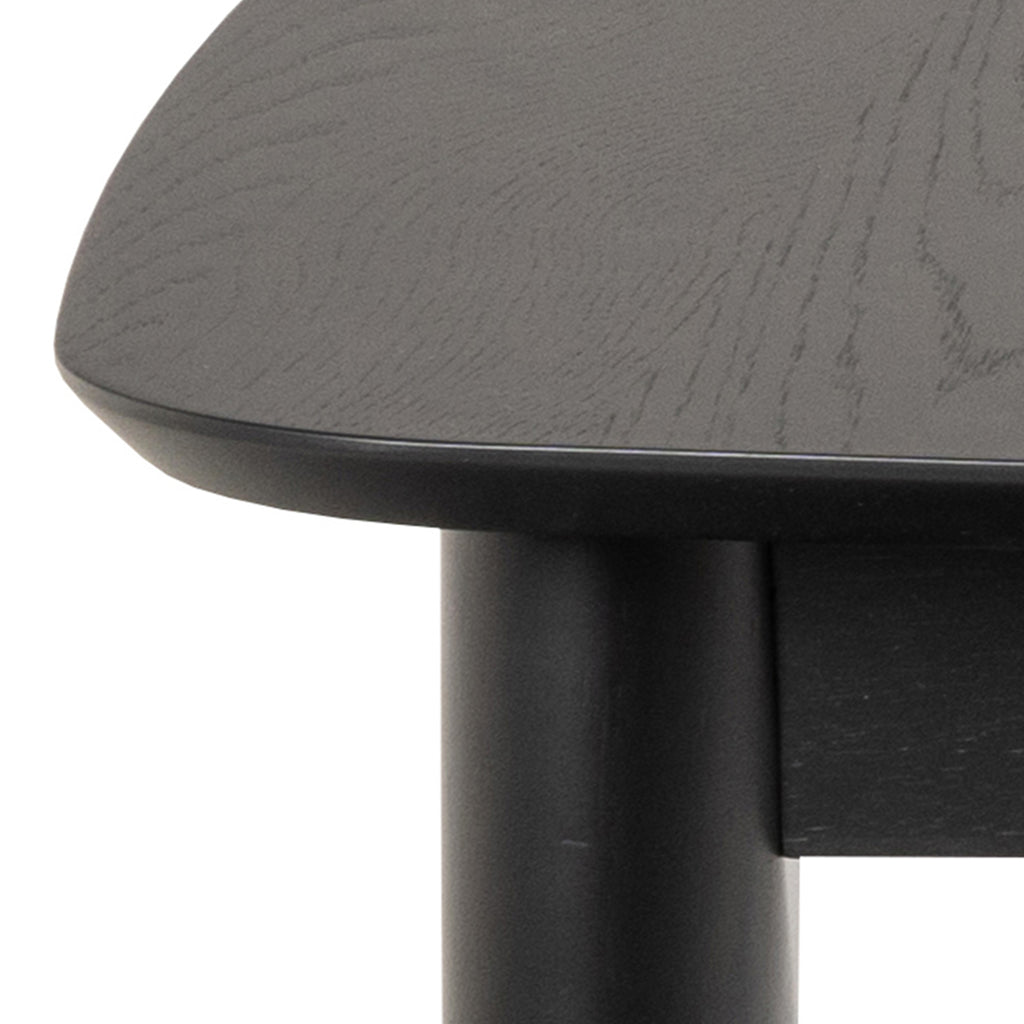 Montreux Rectangular Extending Dining Table in Black 180-219 cm