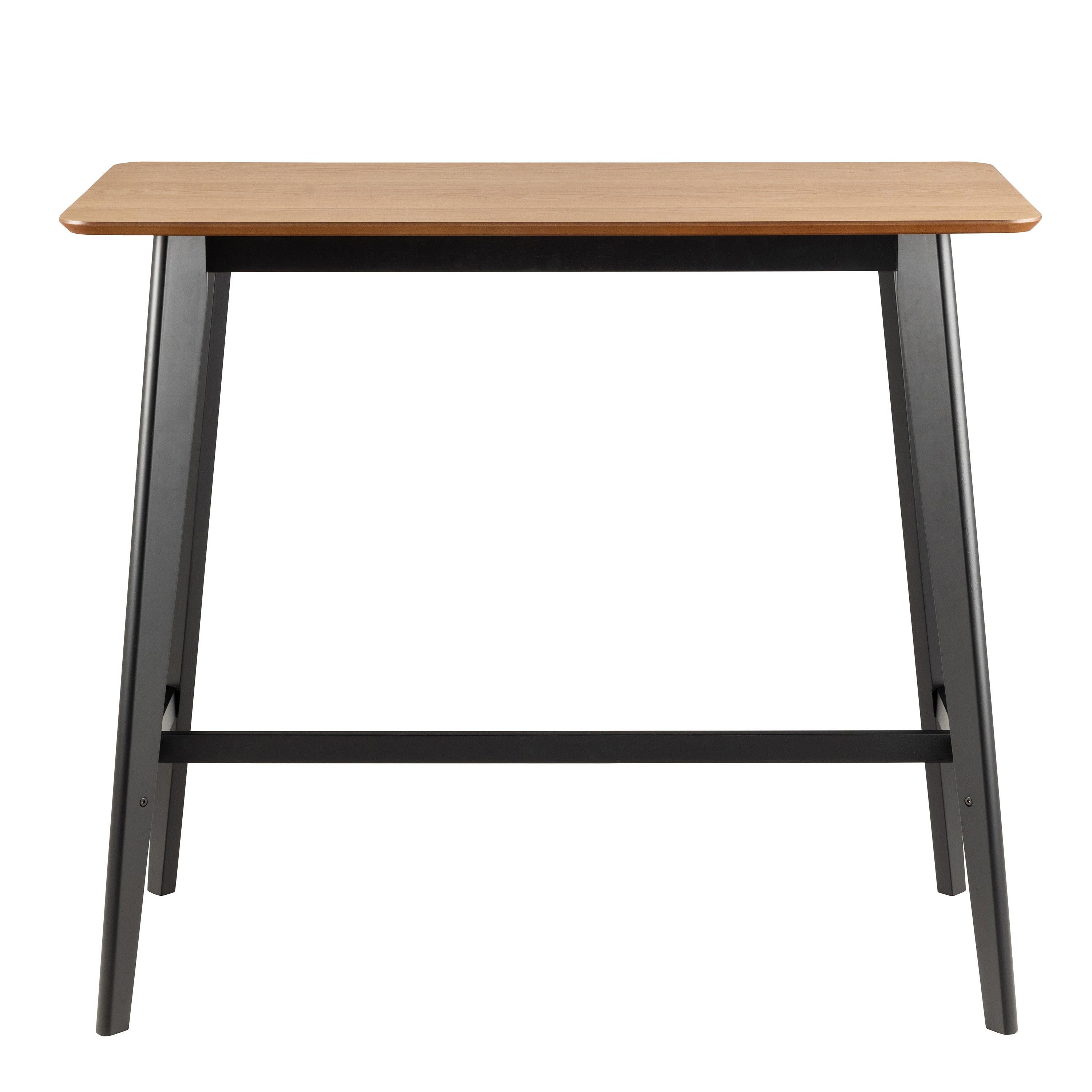 Roxby Bar Table in Black & Oak Included 4 Roxby Bar Stool in Black