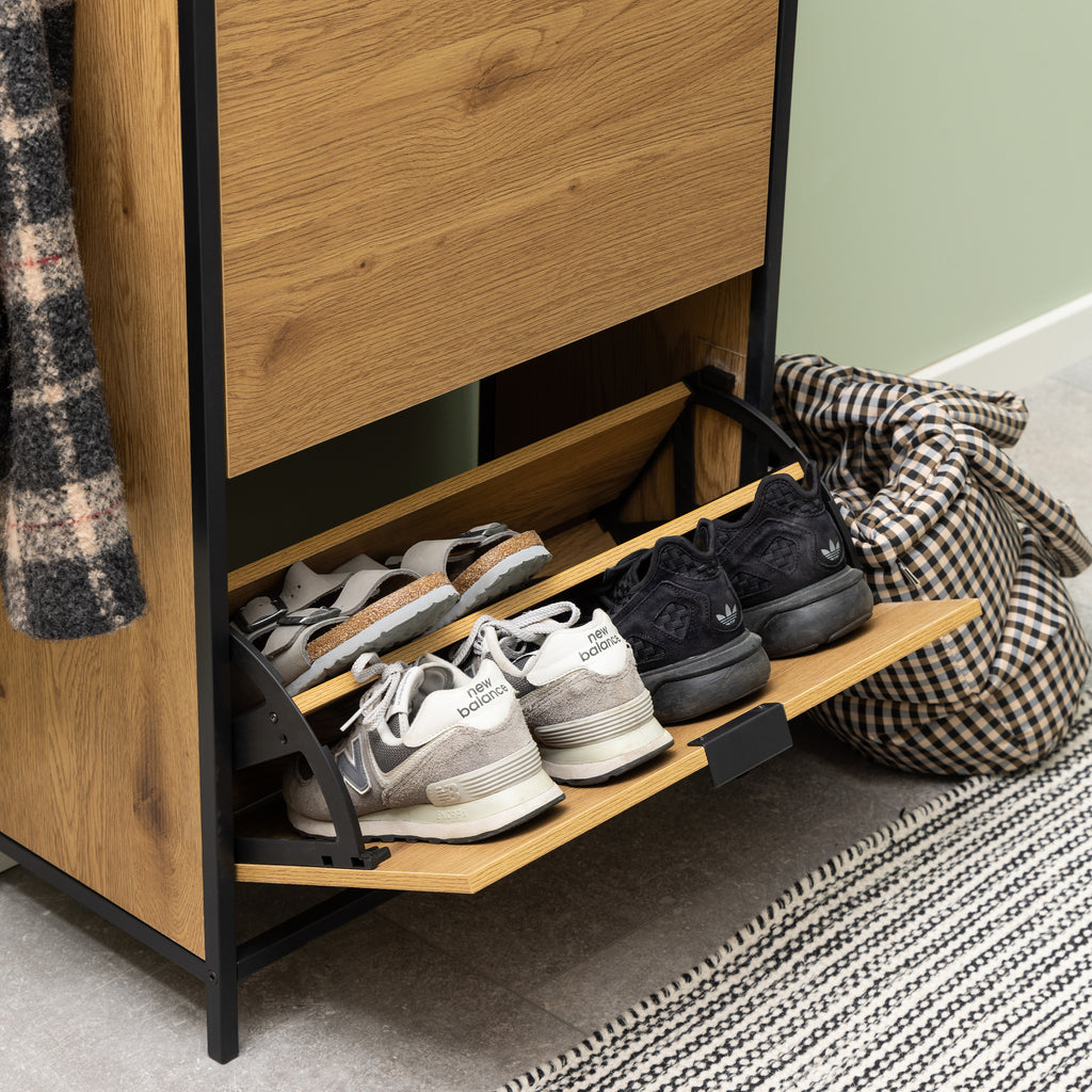 Seaford Wide Grey Steel Bookcase With 4 Grey Melamine Shelves