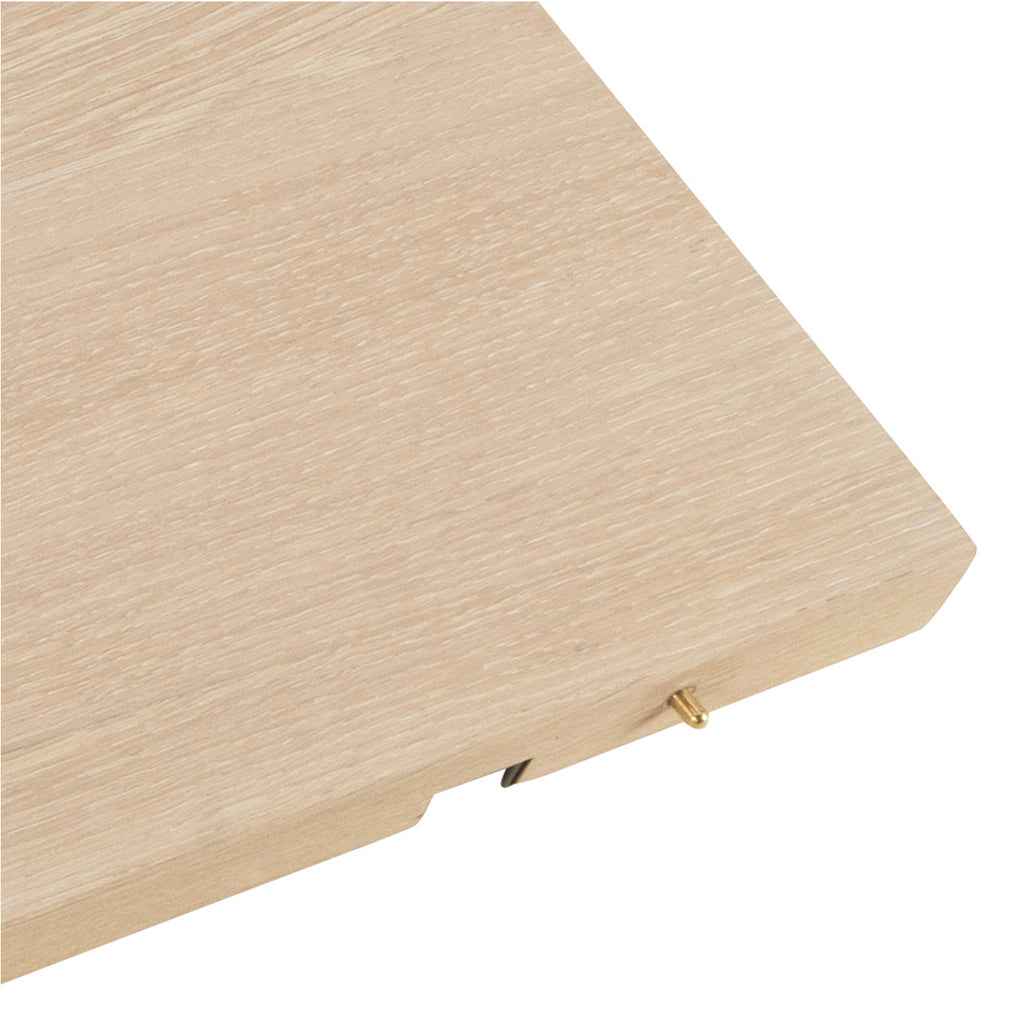 A-Line Round Extendable Dining Table in White Oak 120/220 x 120 x 75cm