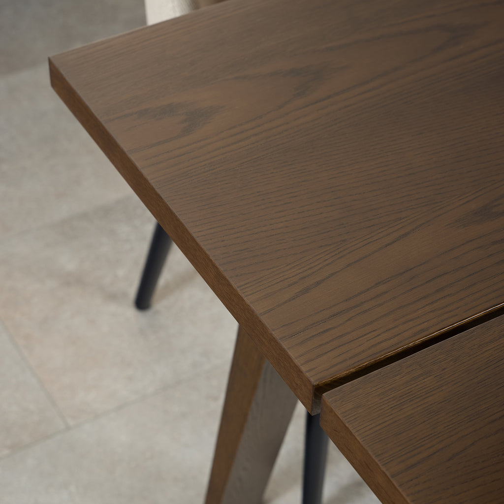 A-Line Rectanglar Dining Table in Smoked Oak