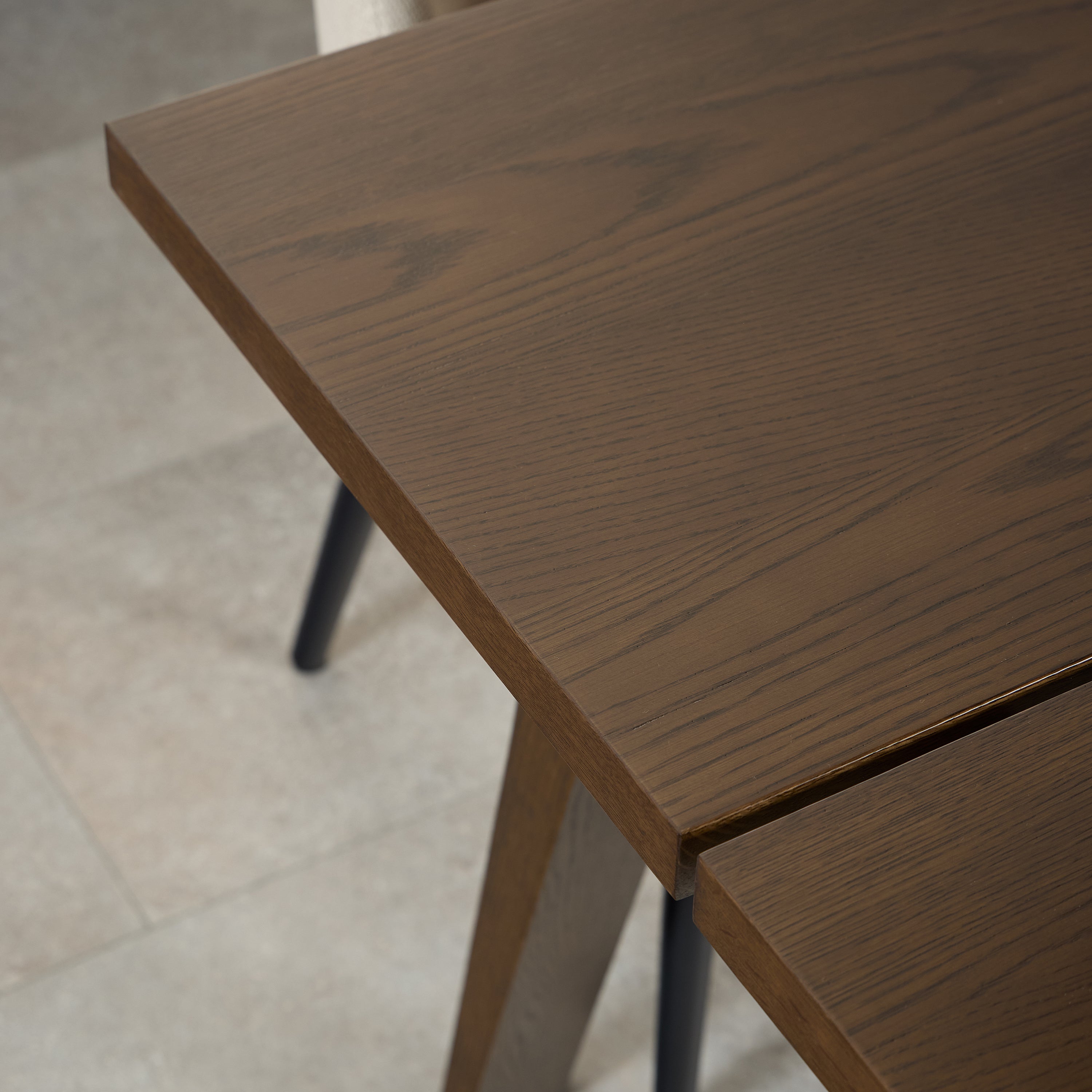 A-Line Rectanglar Dining Table in Smoked Oak