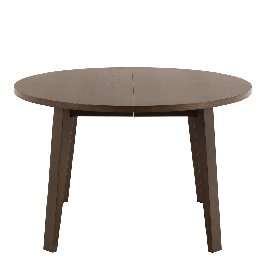 A-Line Round Extendable Dining Table in Smoked Oak 120/220 x 120 x 75cm