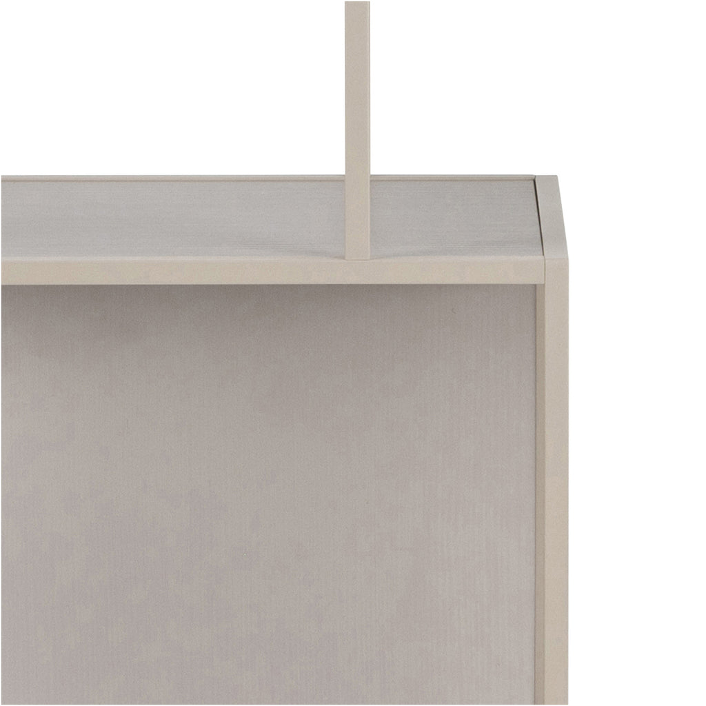 Seaford Wide Grey Steel Bookcase With 4 Grey Melamine Shelves