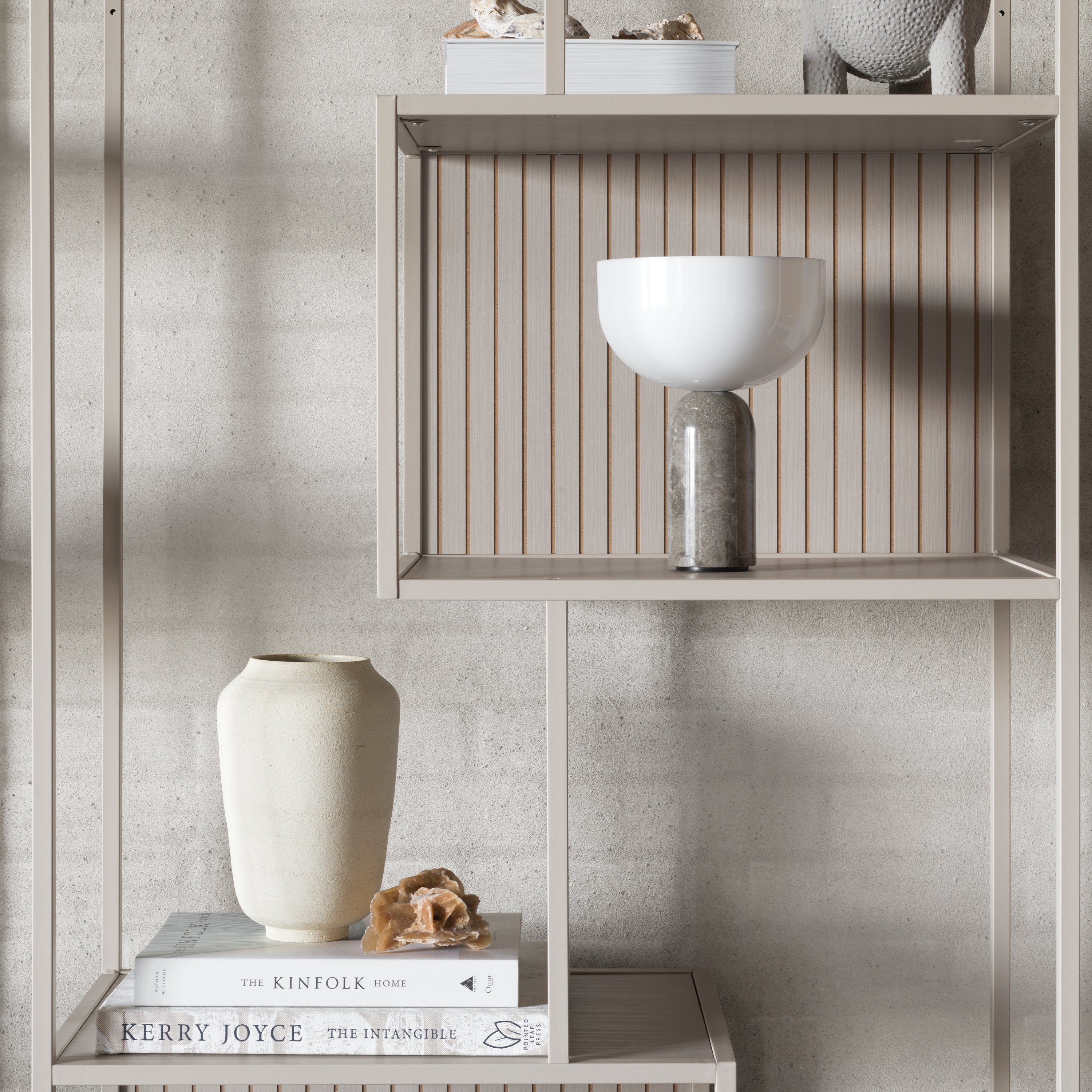 Seaford Wide Grey Steel Bookcase With 4 Grey Melamine Shelves