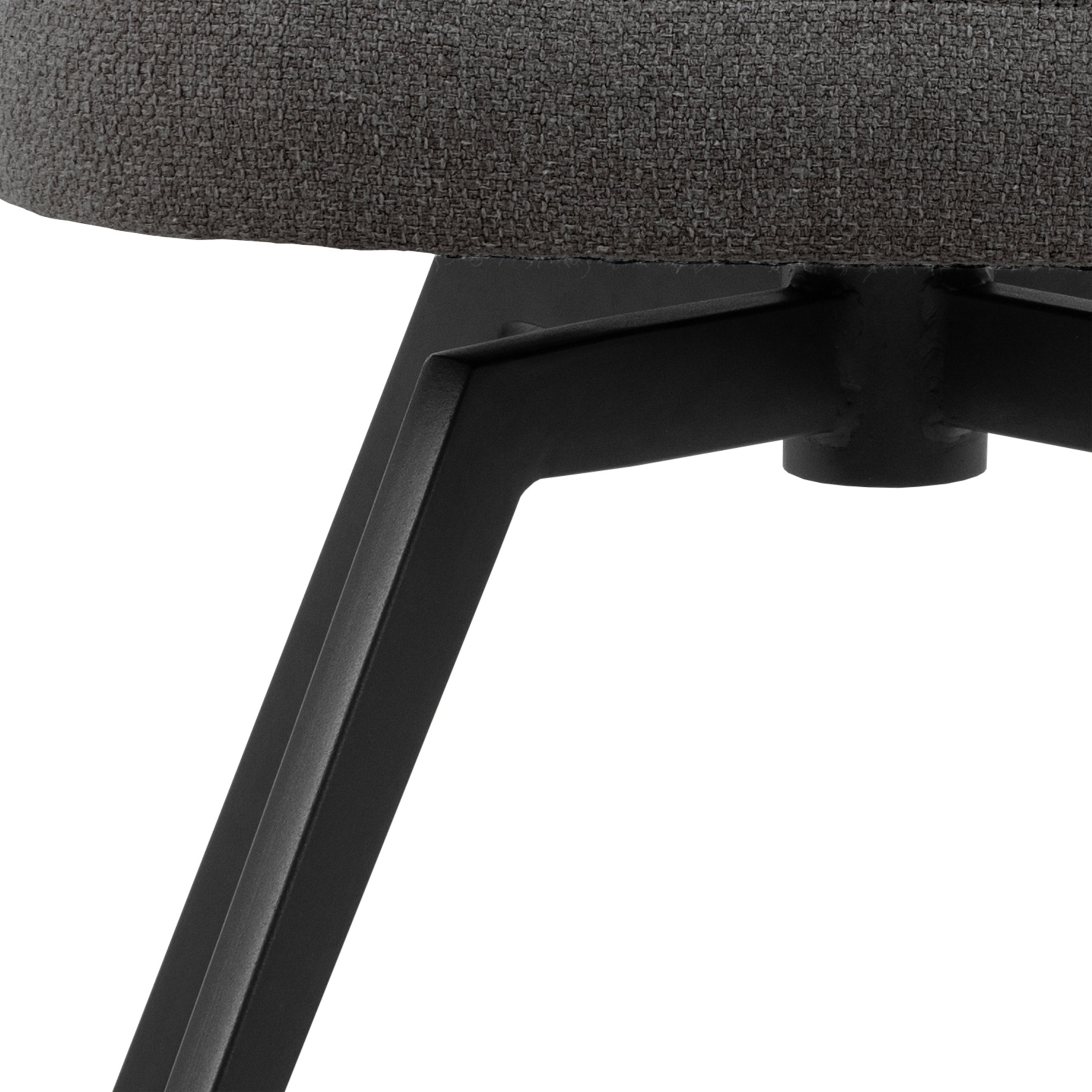 Darlene Dining Chair with Armrest and Swivel Function in Grey