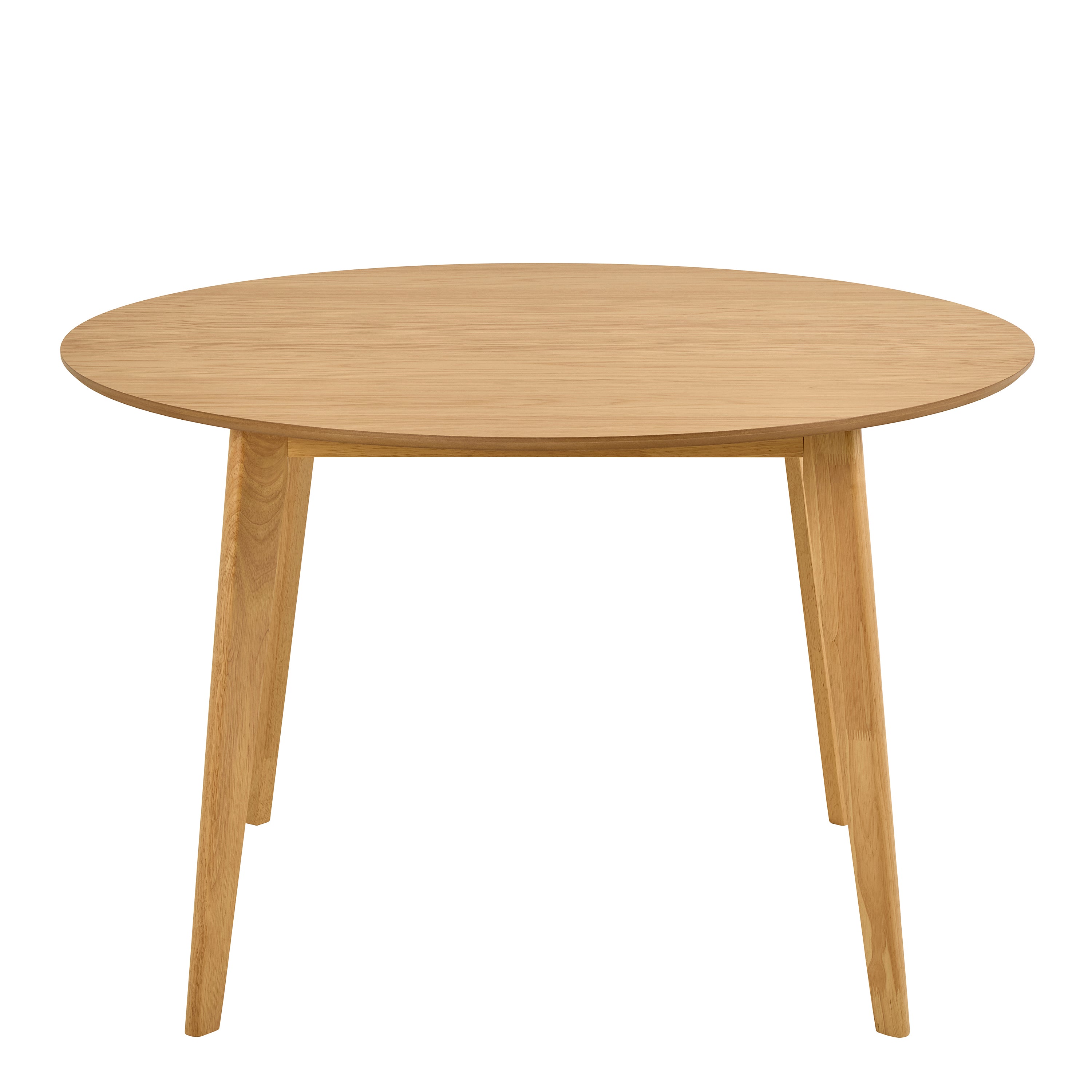 Roxby Round Dining Table in Matt Oak 120cm